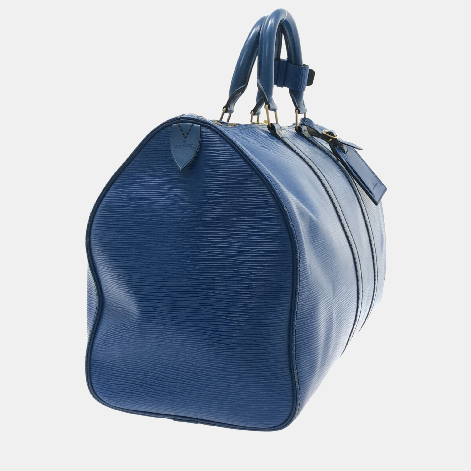 

Louis Vuitton Blue Epi Leather Keepall 45 Bag