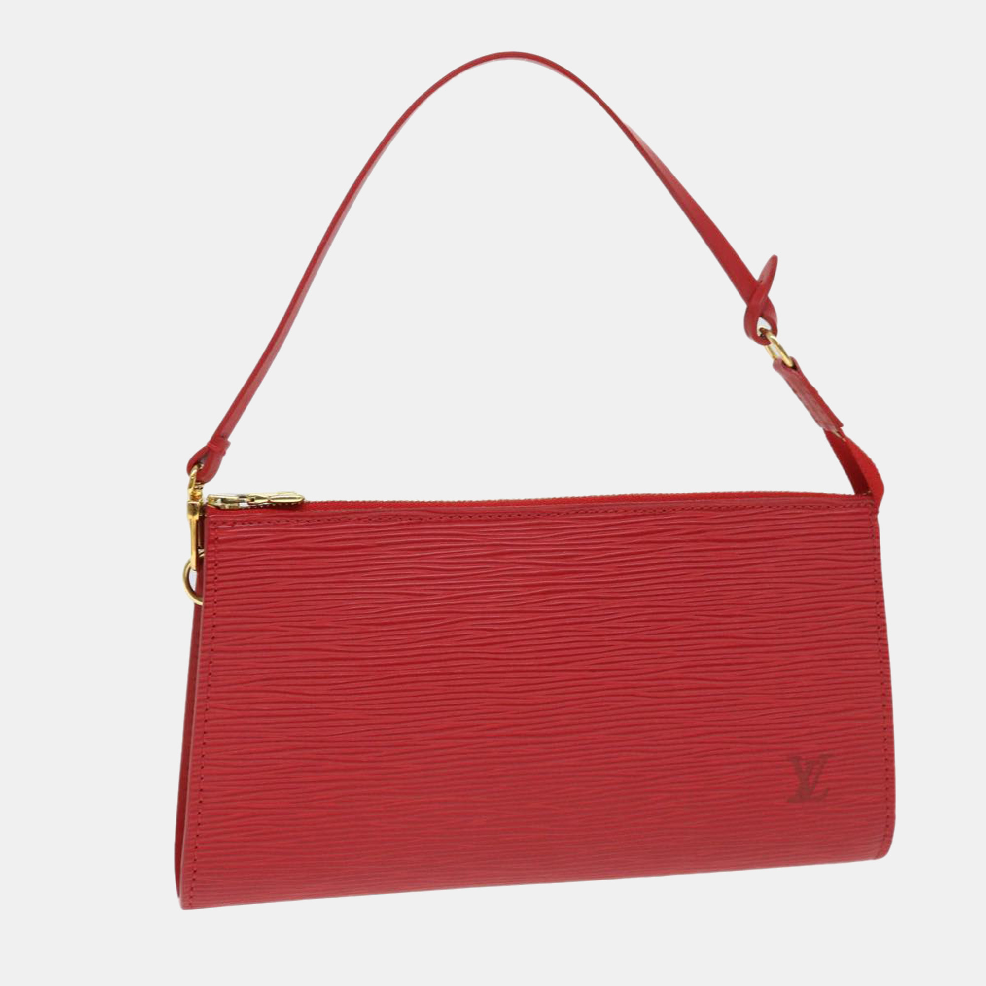 

Louis Vuitton Red Epi leather Pochette accessoires Bag