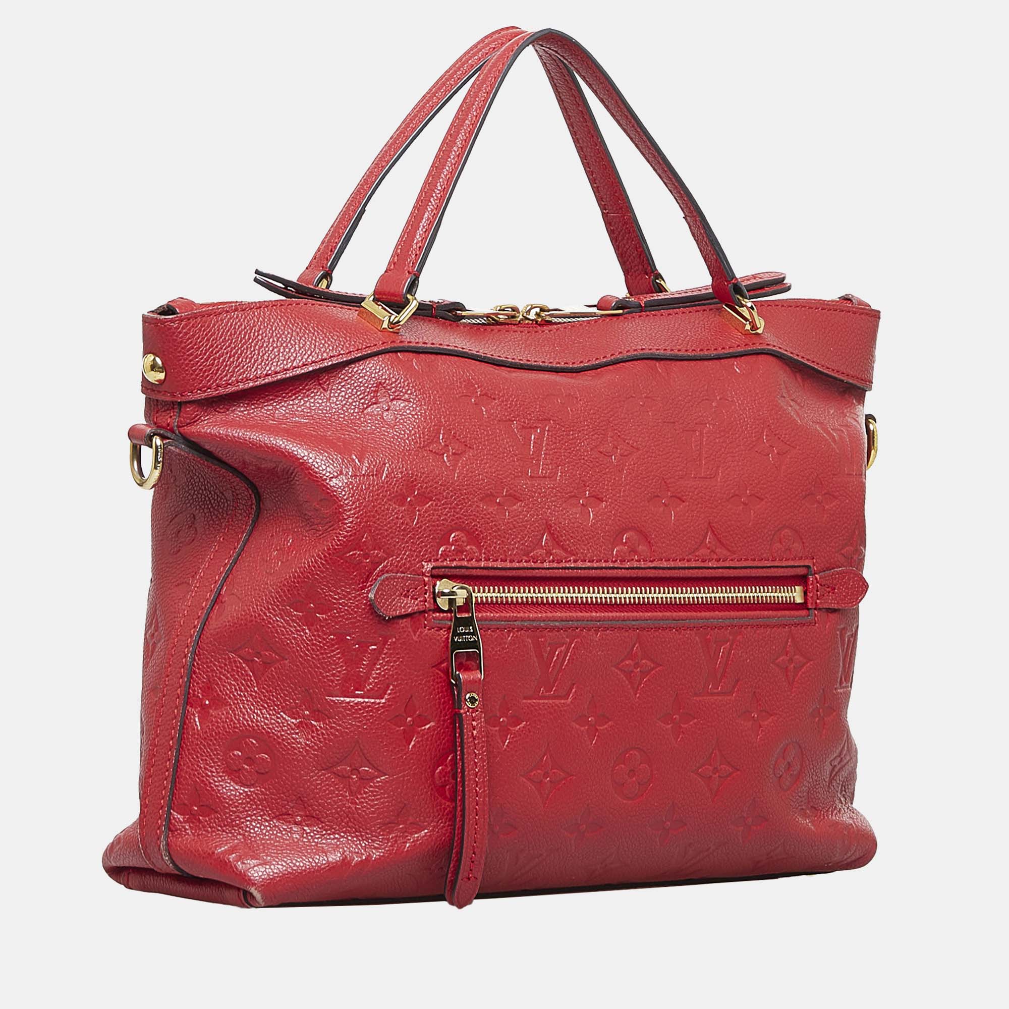 

Louis Vuitton Red Monogram Empreinte Bastille PM