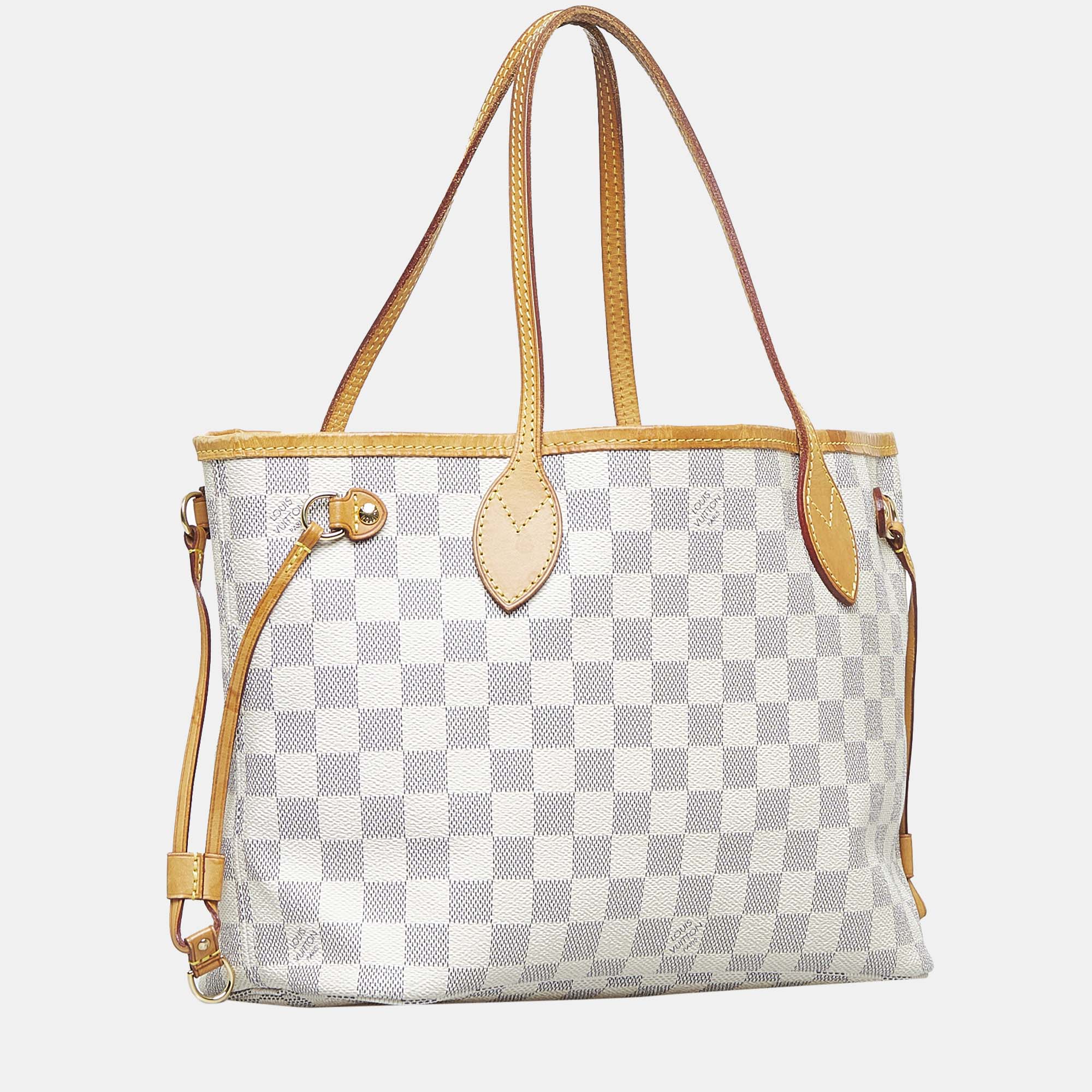 

Louis Vuitton Blue/White Damier Azur Neverfull PM