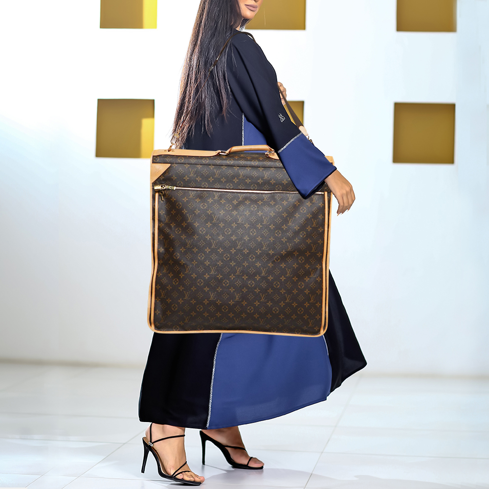 

Louis Vuitton Monogram Canvas Garment Cover Bag, Brown