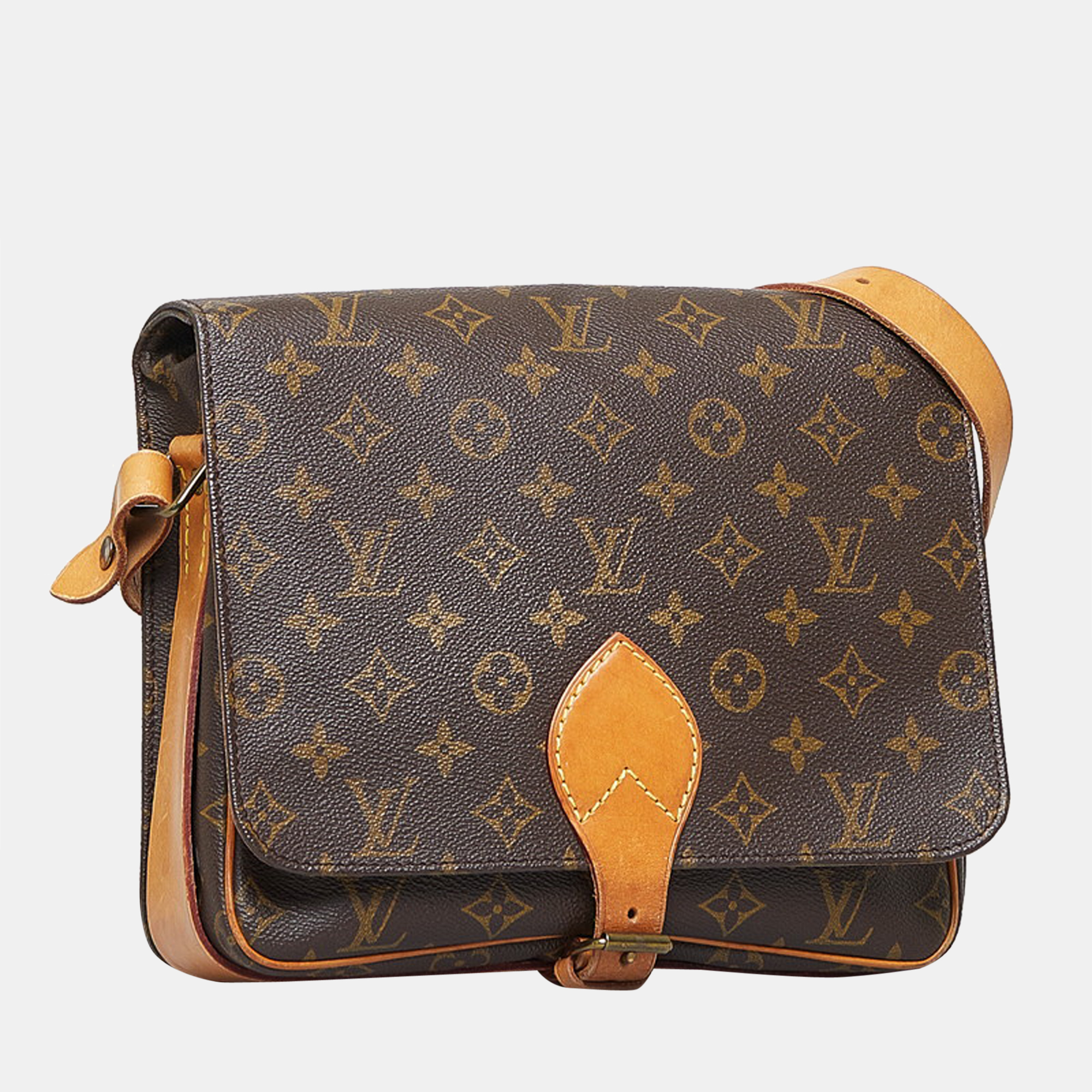 

Louis Vuitton Brown Monogram Canvas Cartouchiere GM Crossbody Bag