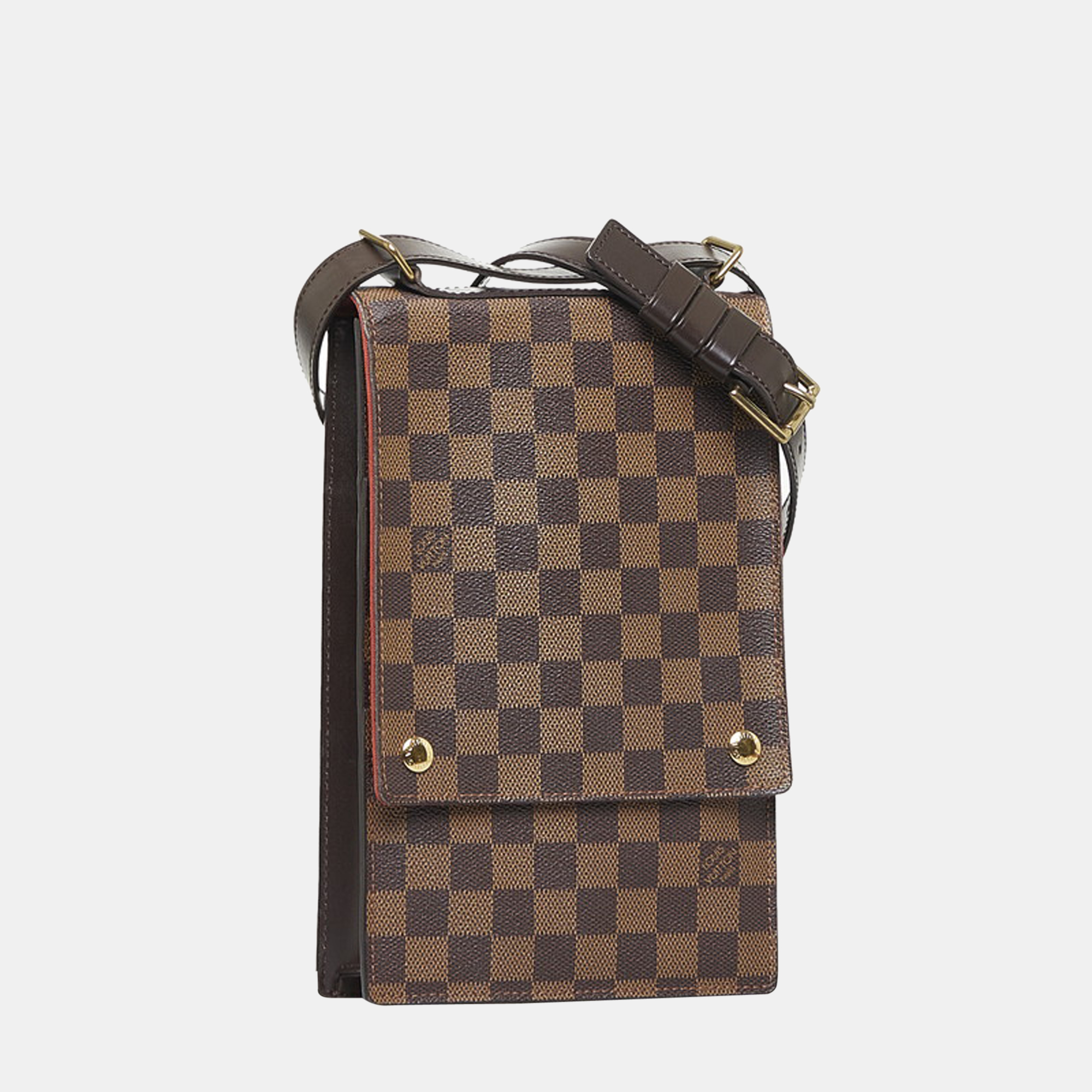 

Louis Vuitton Brown Canvas Damier Ebene Portobello Crossbody Bag