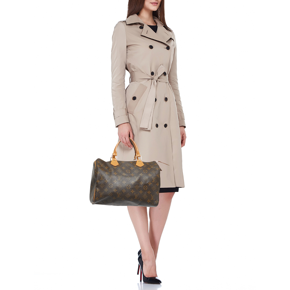 

Louis Vuitton Monogram Canvas Speedy 30 Bag, Brown