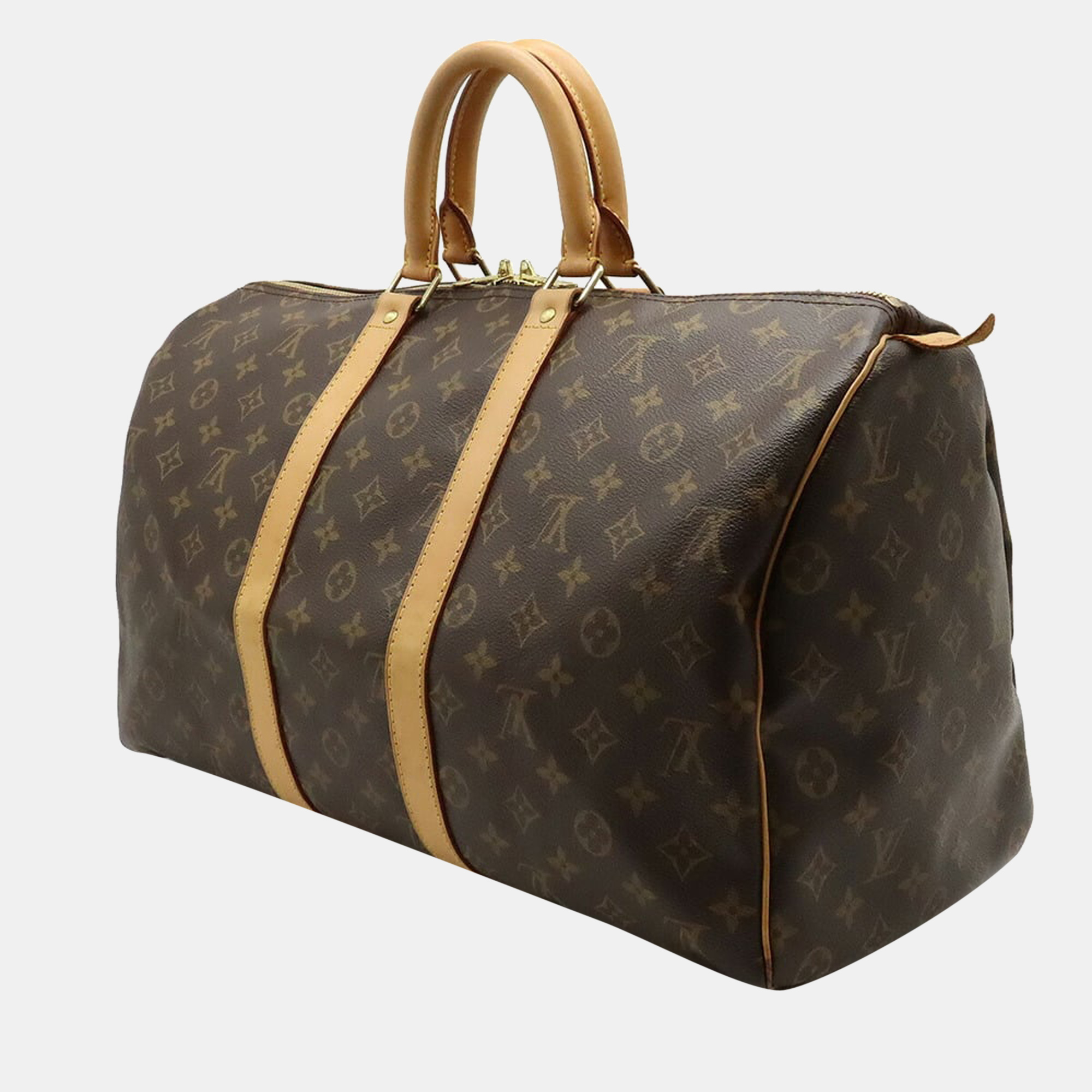 

Louis Vuitton Brown Monogram Canvas Keepall 45 Duffel Bag