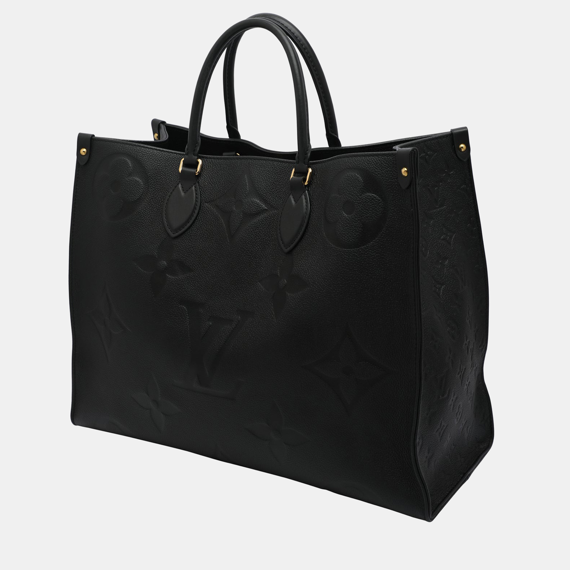 

Louis Vuitton Black Monogram Empreinte Leather On The Go GM Bag