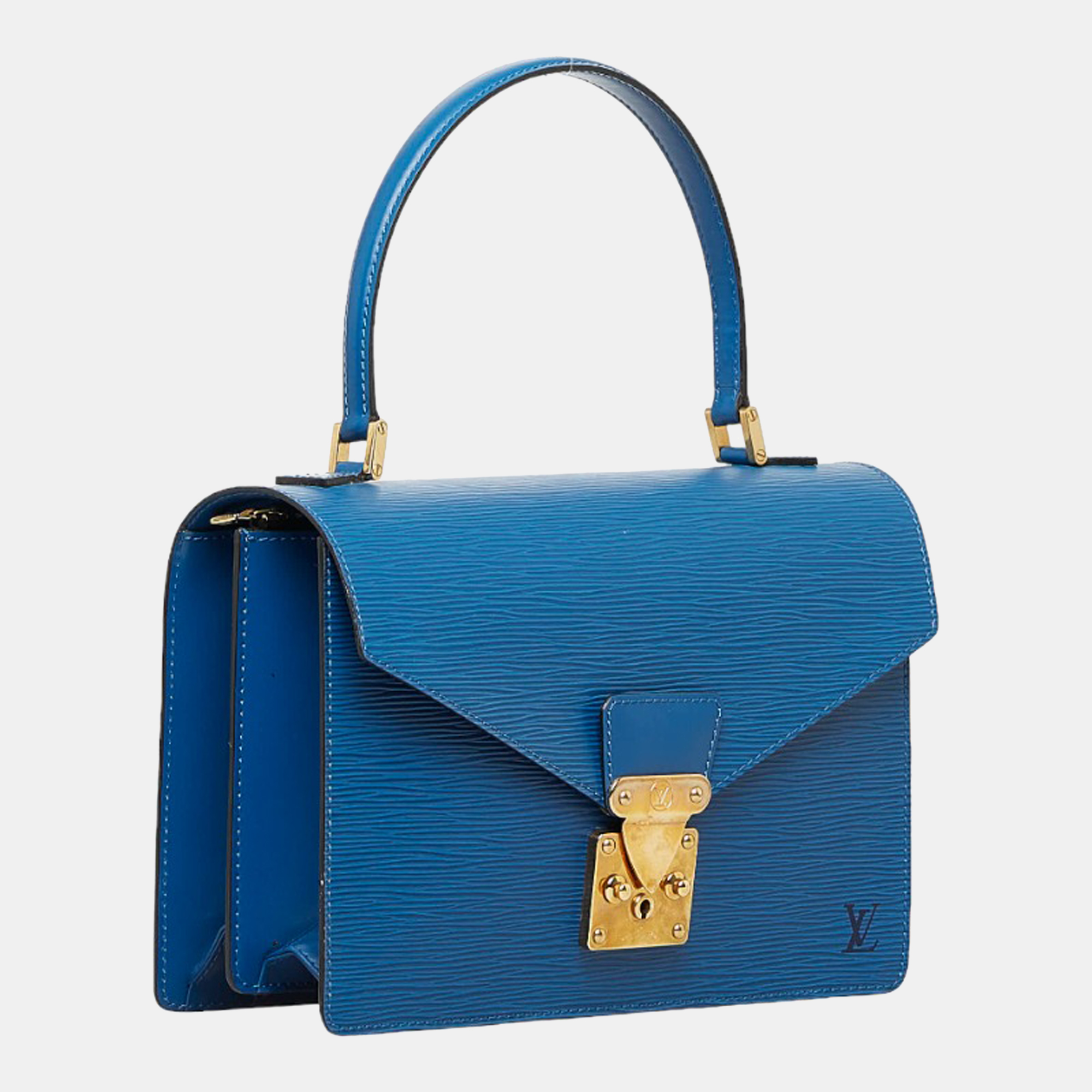 

Louis Vuitton Blue Epi Leather Concorde Handbag
