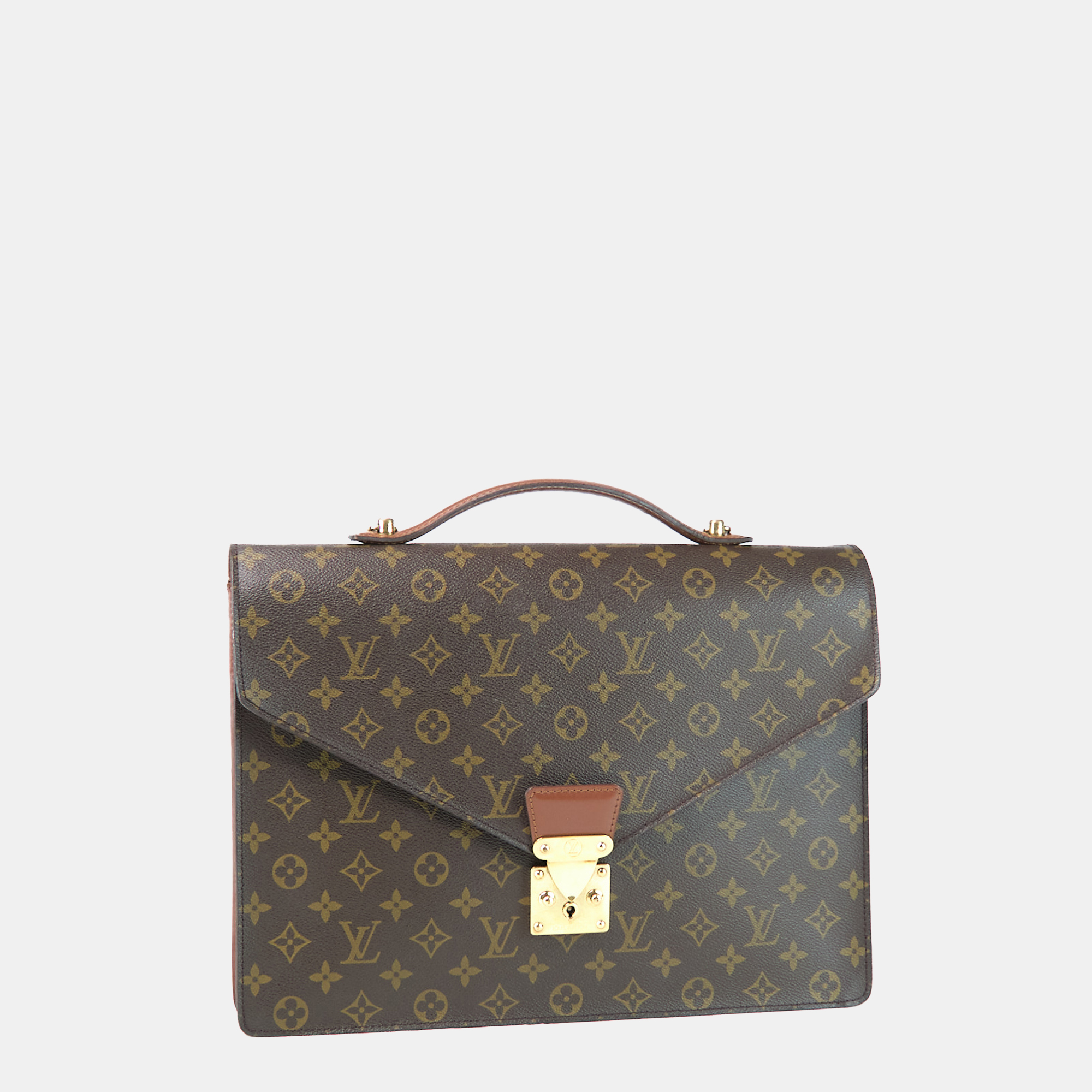 

Louis Vuitton Brown Monogram Canvas Porte-Documents Bandouliere Business Bag