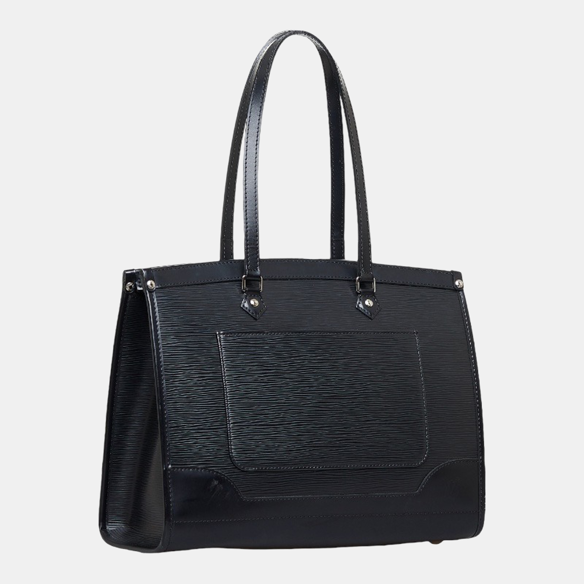 

Louis Vuitton Black Epi Leather Madeleine GM Tote Bag