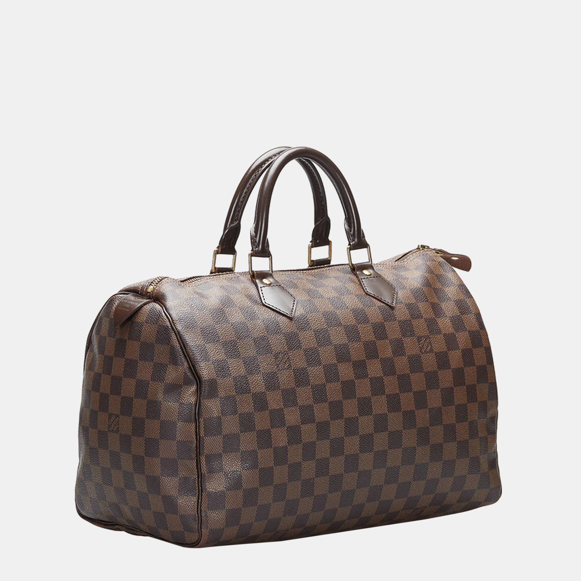 Louis Vuitton Brown Damier Ebene Canvas Speedy 35 Bag