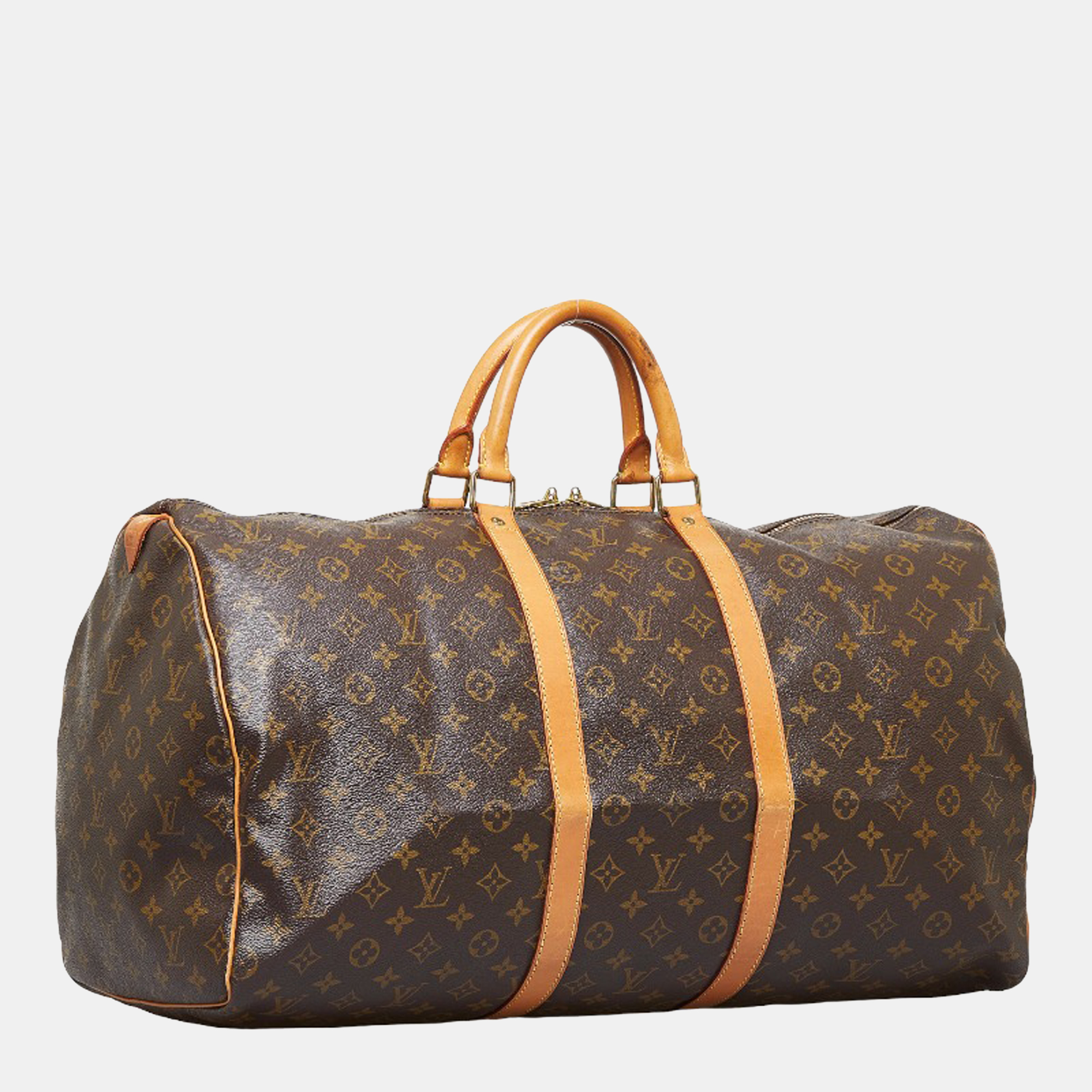 

Louis Vuitton Brown Canvas Monogram Keepall 55 Travel Bag