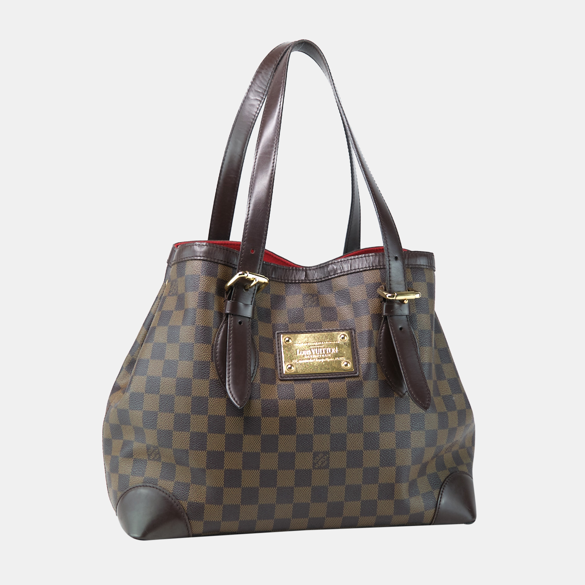 

Louis Vuitton Brown Damier Ebene Canvas Hampstead MM Tote Bag