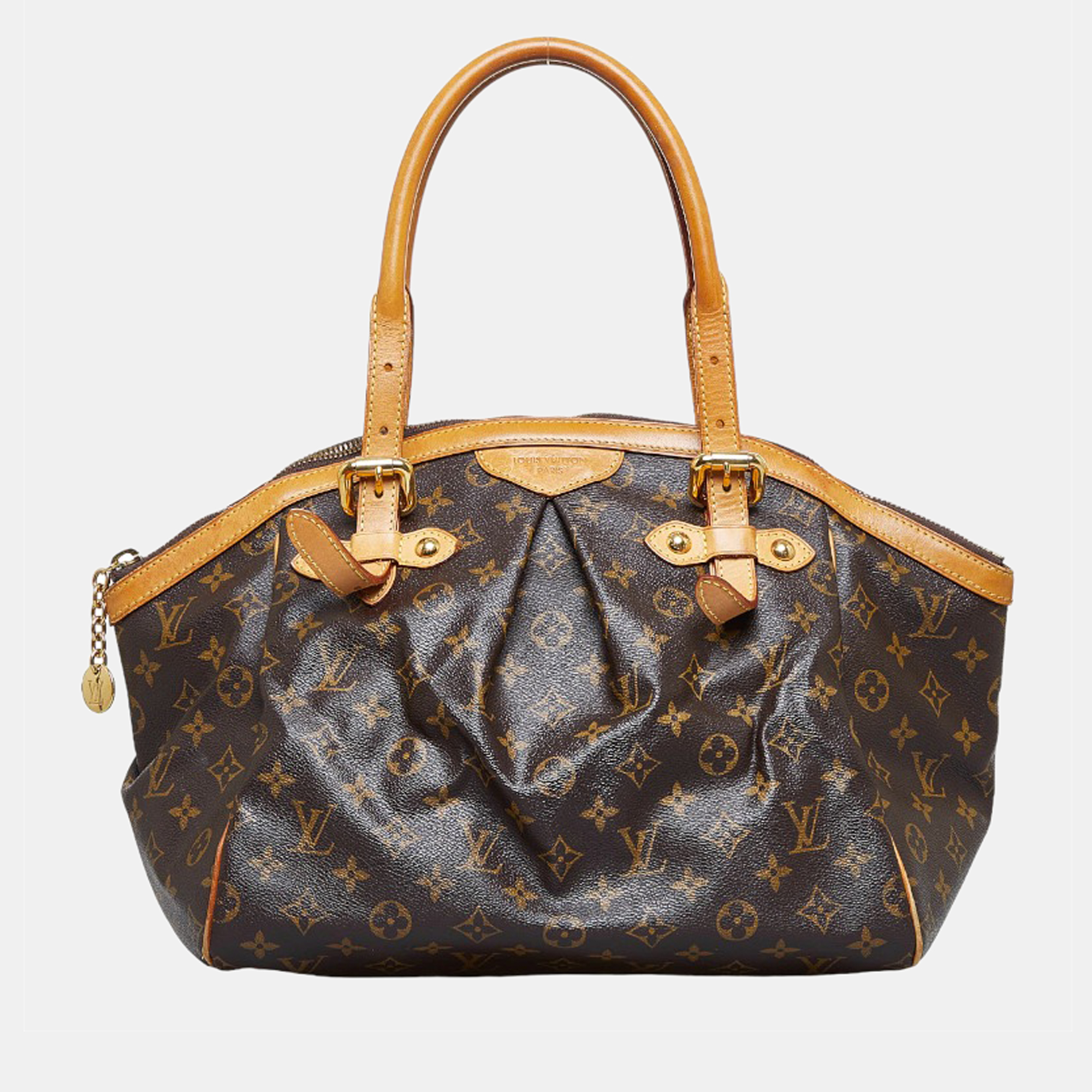 Pre-owned Louis Vuitton Brown Canvas Monogram Tivoli Gm Handbag