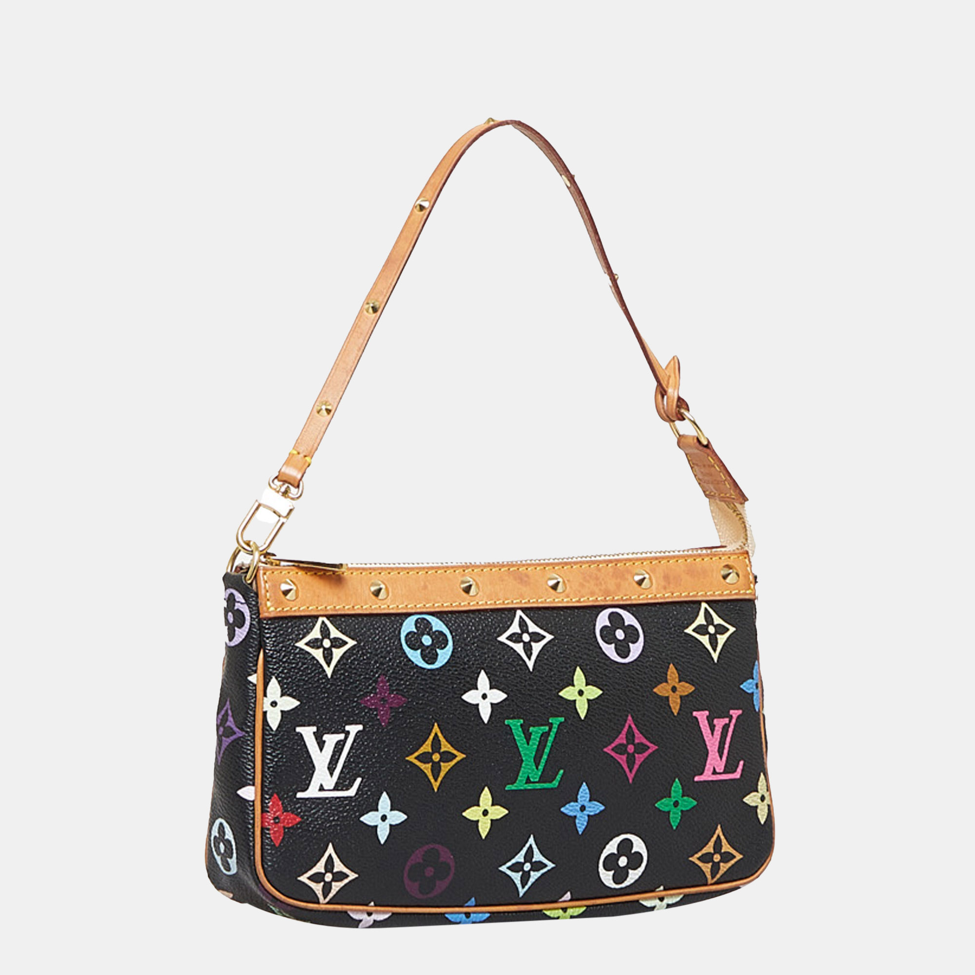 

Louis Vuitton Brown Monogram Multicolore Pochette Accessoires, Black