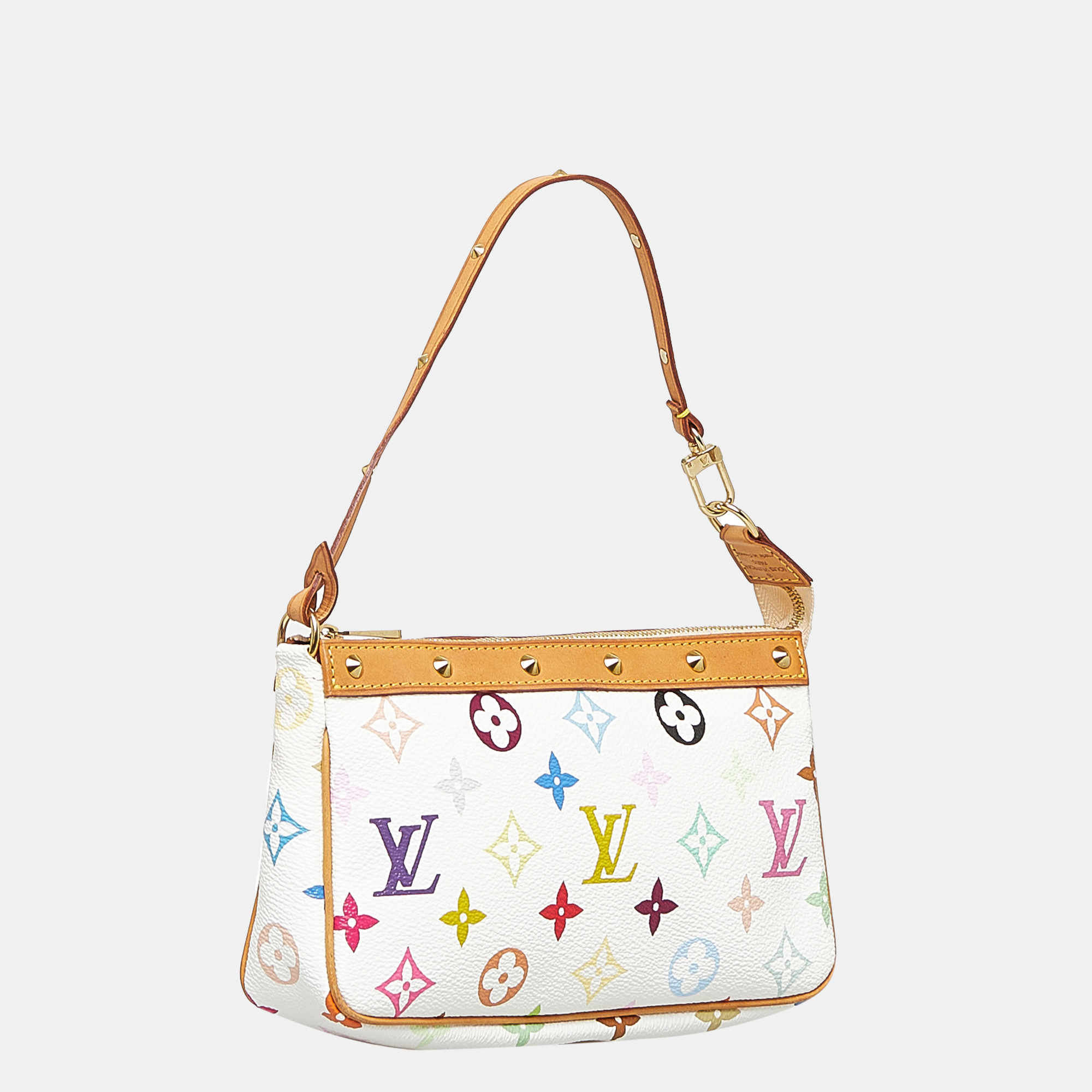 

Louis Vuitton White Monogram Multicolore Pochette Accessoires