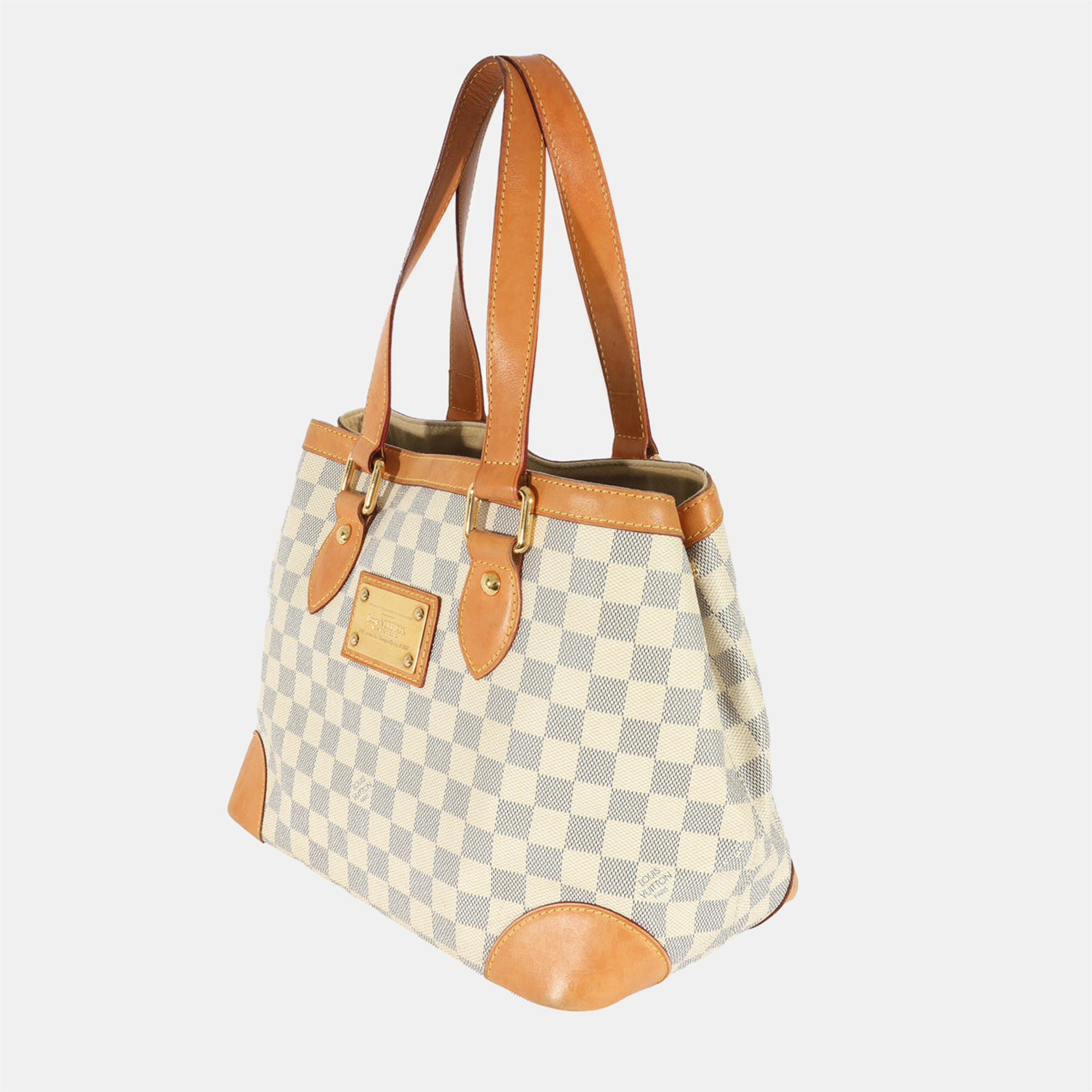 

Louis Vuitton White Canvas Damier Azur Hampstead PM Tote Bag