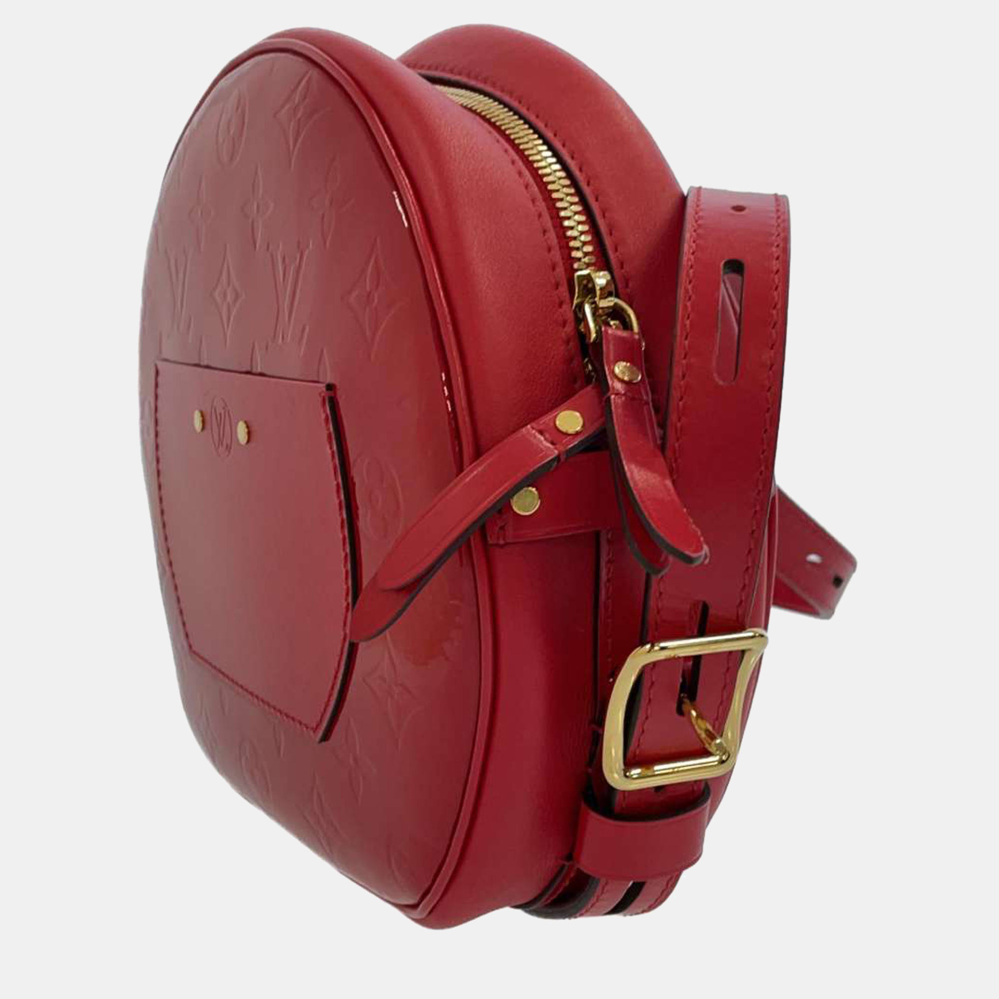 

Louis Vuitton Red Monogram Vernis Leather Boite Chapeau Shoulder Bag