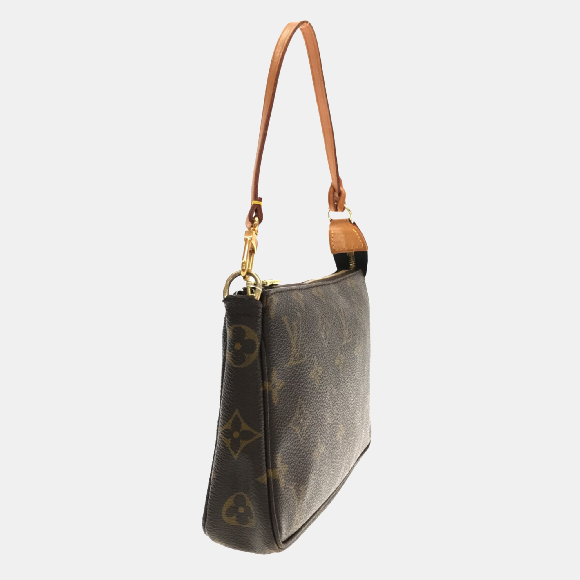 

Louis Vuitton Brown Canvas Monogram Pochette Accessoires Clutch Bag