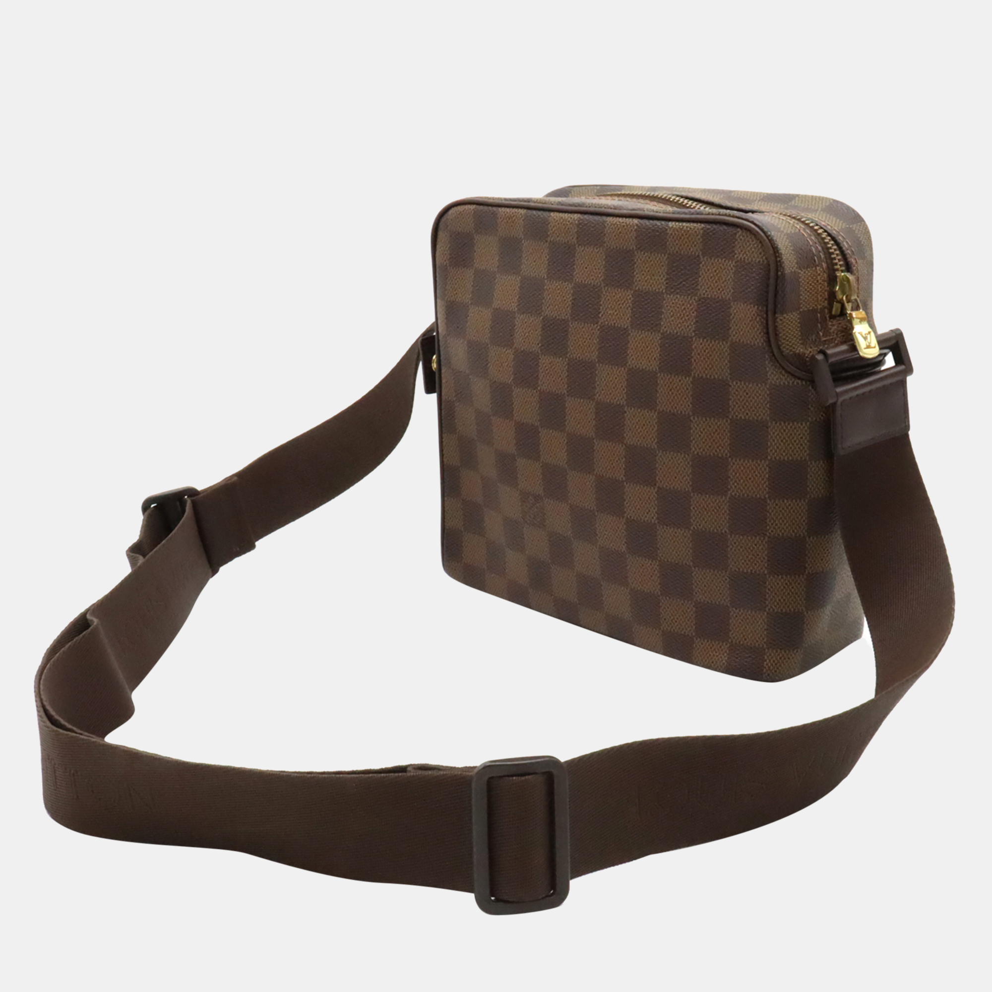 

Louis Vuitton Brown Canvas Damier Ebene Olav PM Crossbody Bag