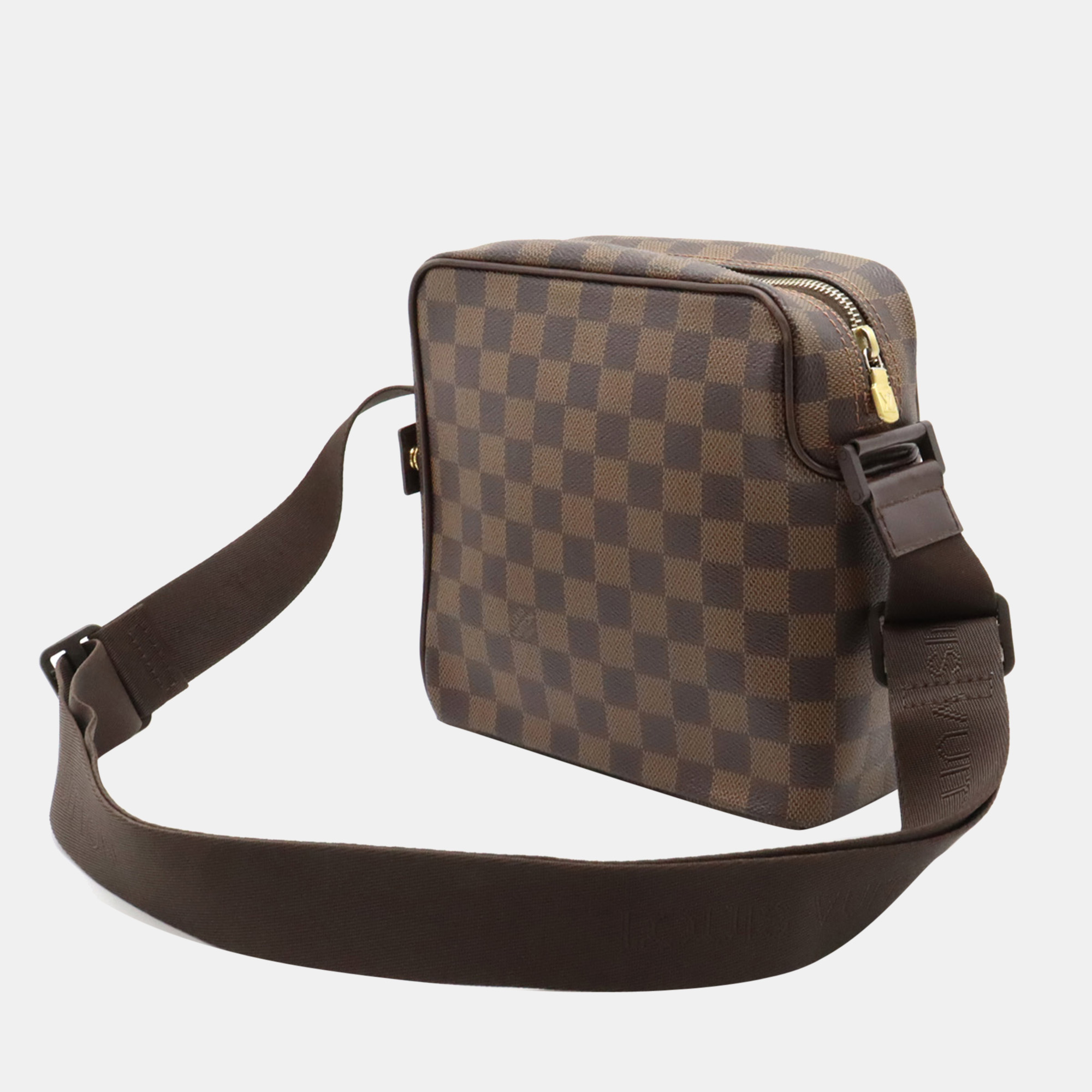 

Louis Vuitton Brown Canvas Damier Ebene Olav PM Crossbody Bag