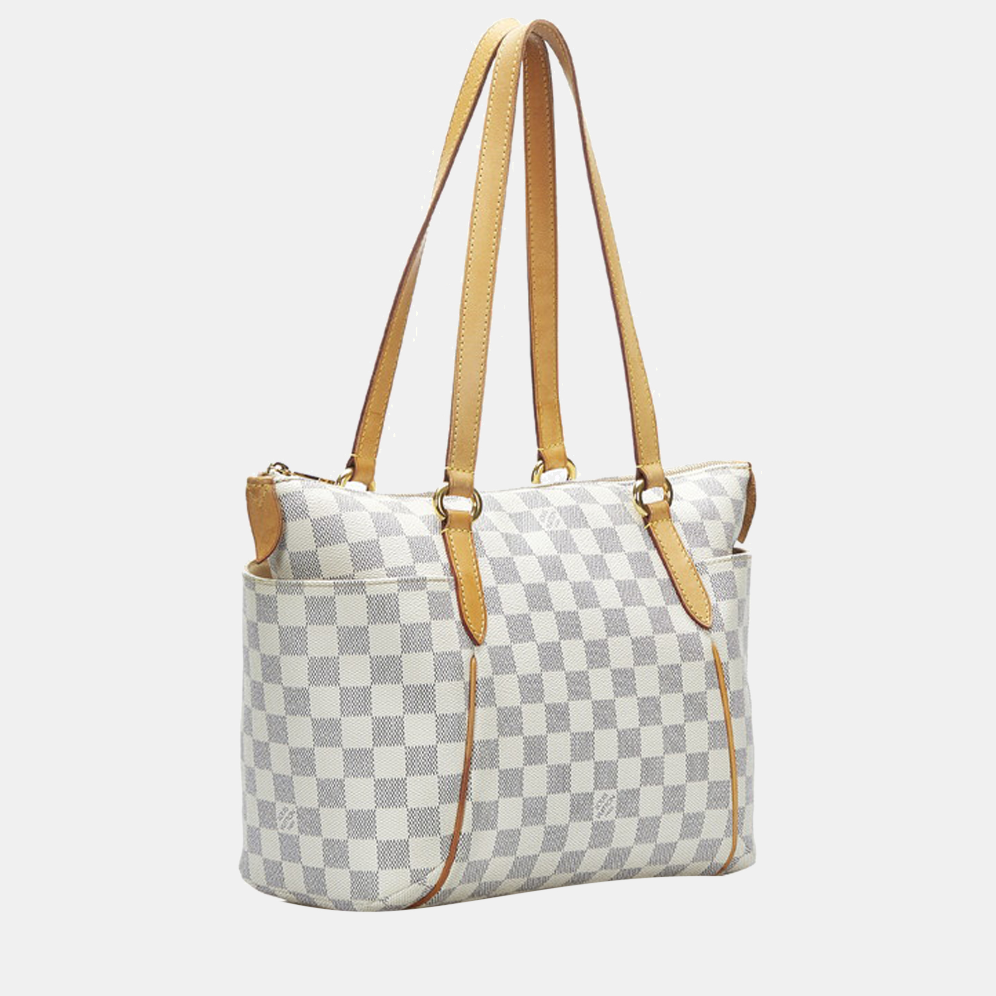 

Louis Vuitton White Canvas Damier Azur Totally PM Tote Bag