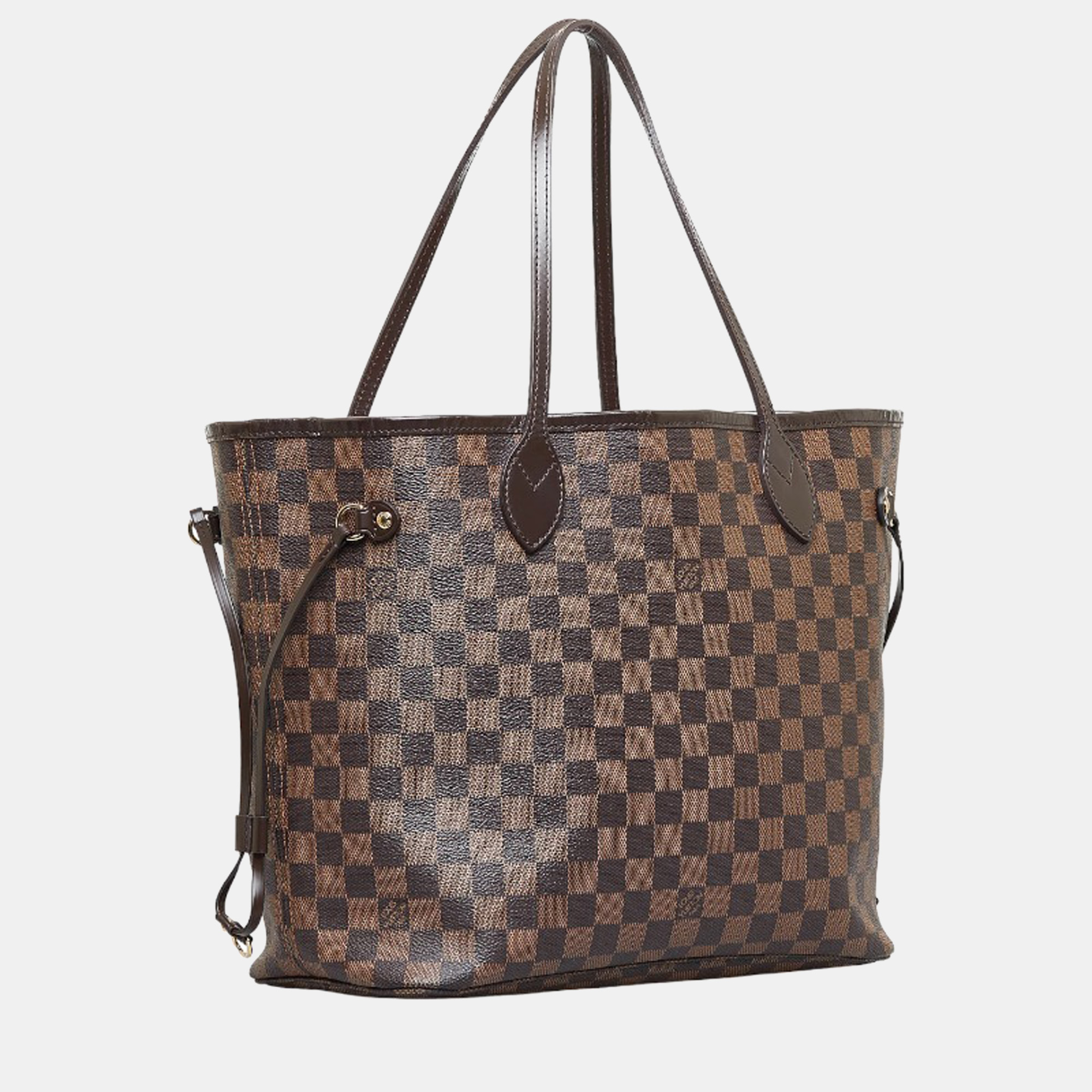 

Louis Vuitton Brown Canvas Damier Ebene Neverfull MM Tote Bag