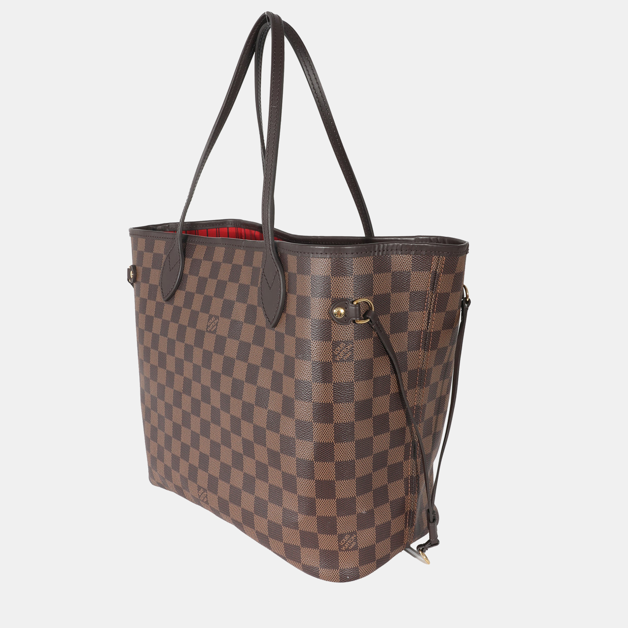 

Louis Vuitton Brown Canvas Damier Ebene Neverfull MM Tote Bag