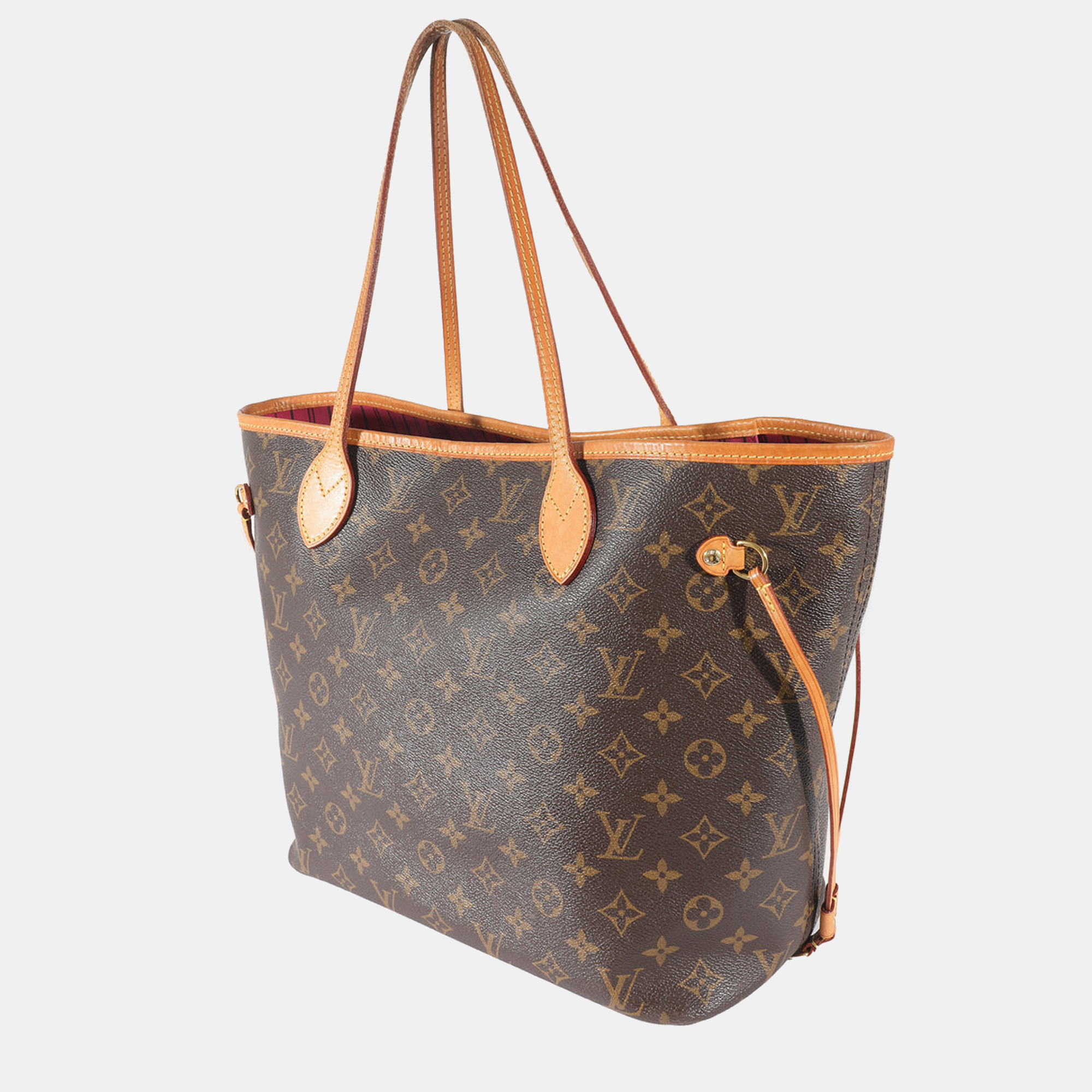 

Louis Vuitton Brown Canvas Monogram Neverfull MM Tote Bag
