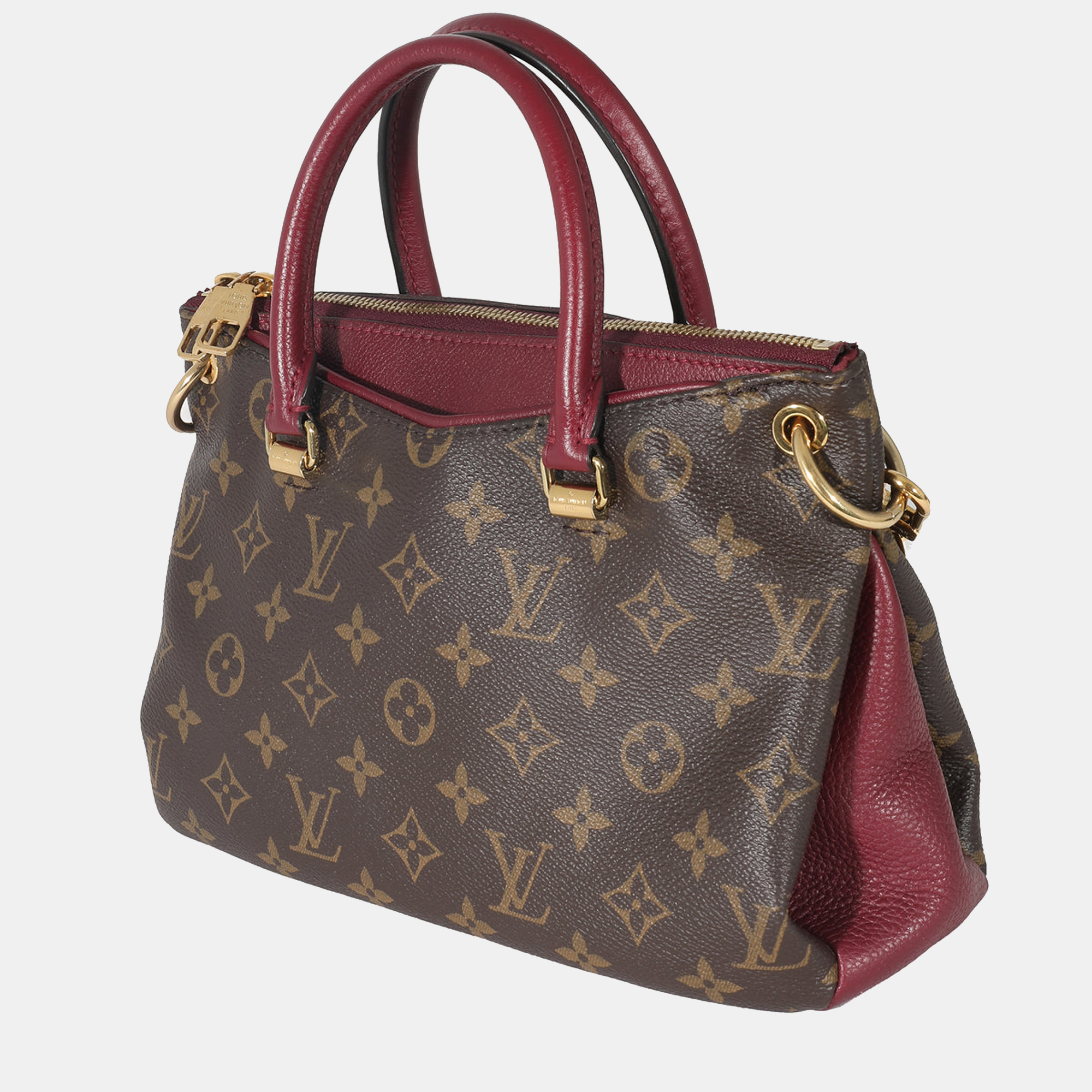 

Louis Vuitton Purple Canvas Monogram Pallas BB Tote Bag, Brown