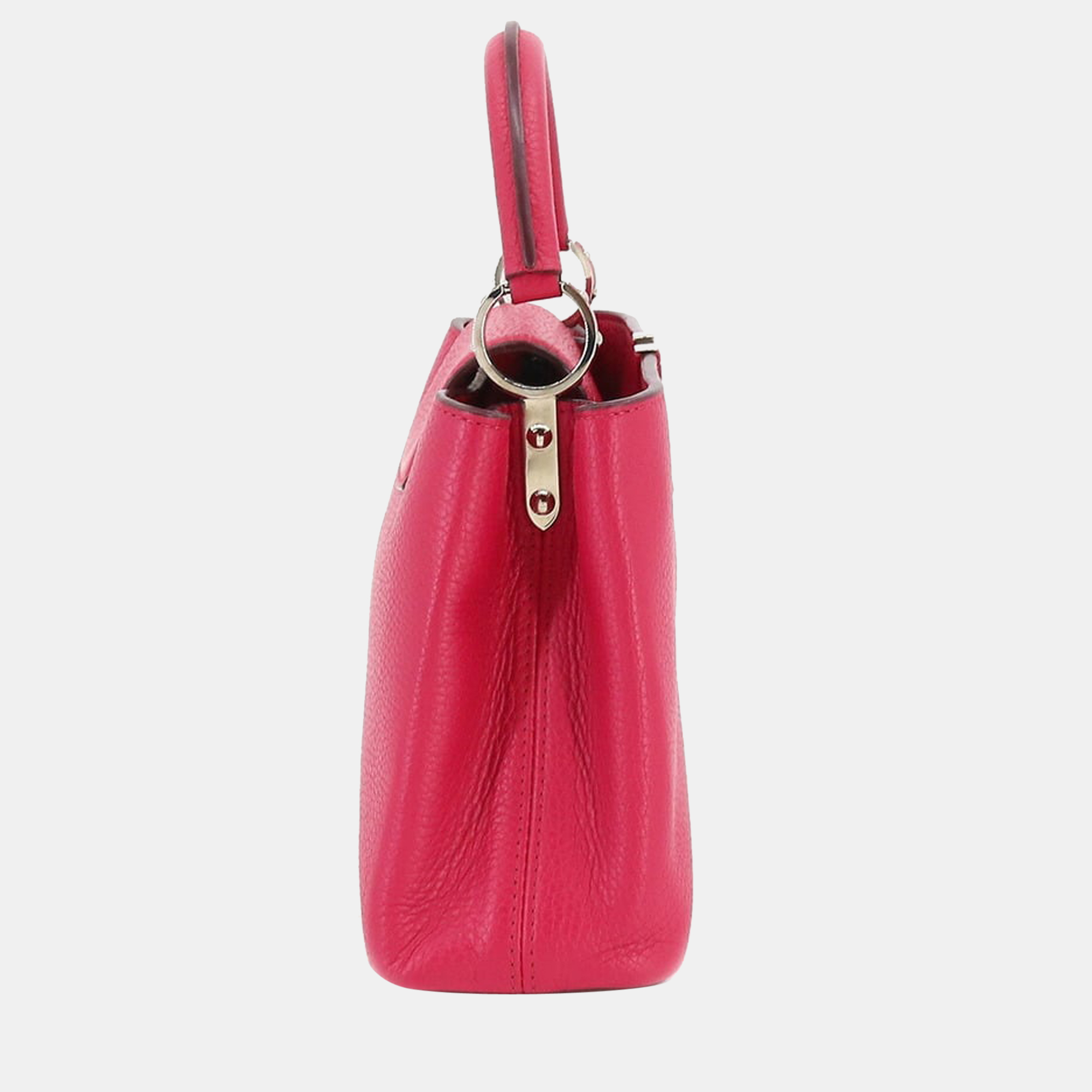 

Louis Vuitton Red Leather Capucines BB Top Handle Bag