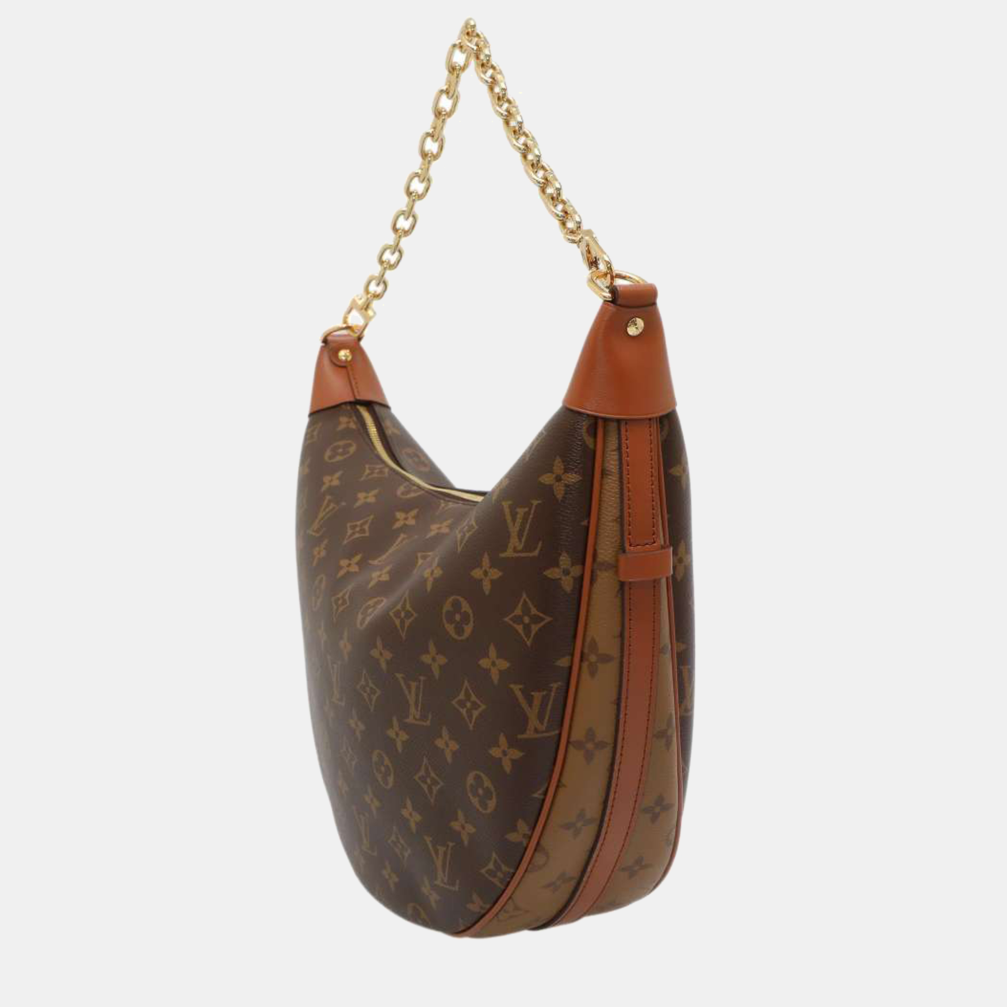 

Louis Vuitton Brown Monogram Canvas Loop Hobo Bag