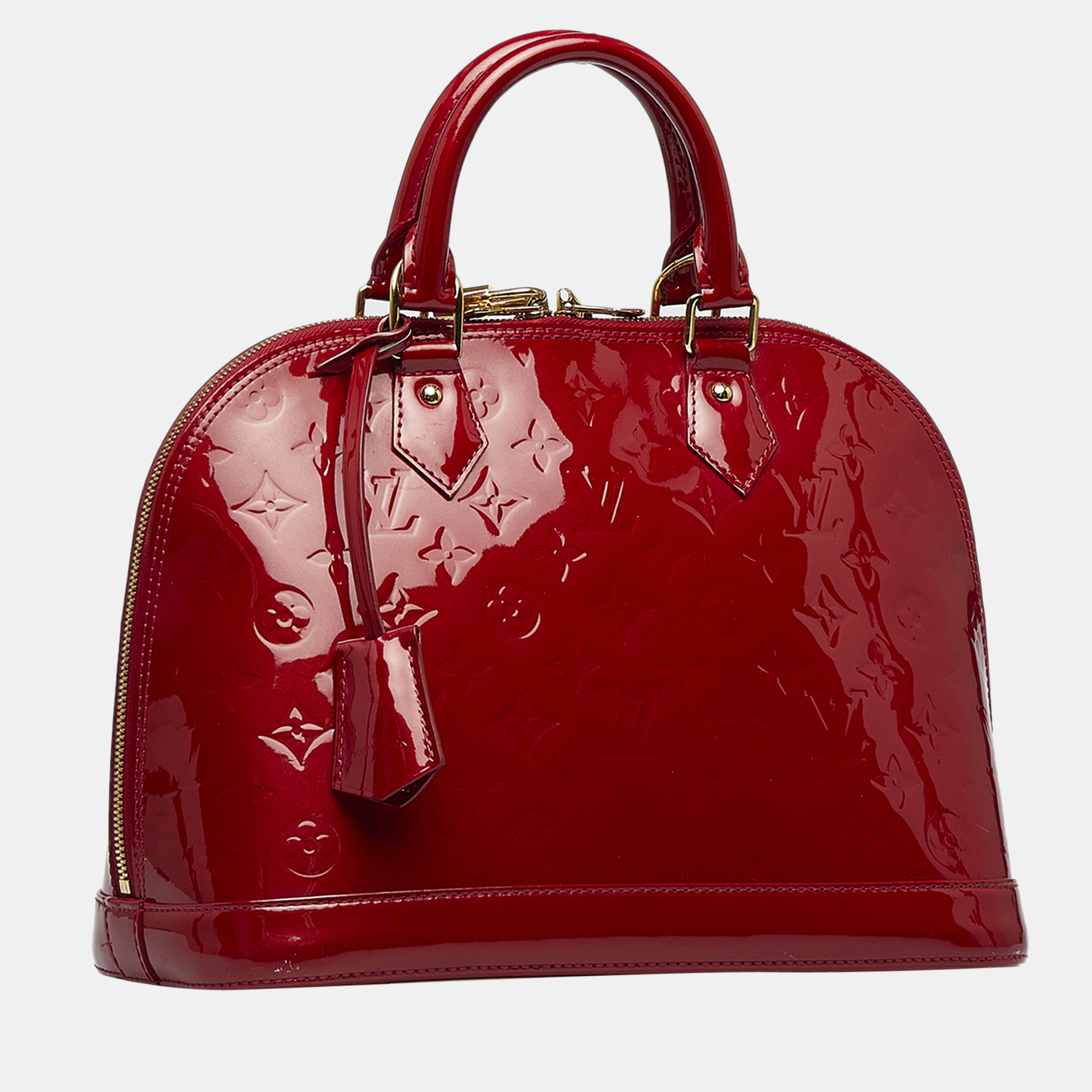 

Louis Vuitton Red Monogram Vernis Alma PM