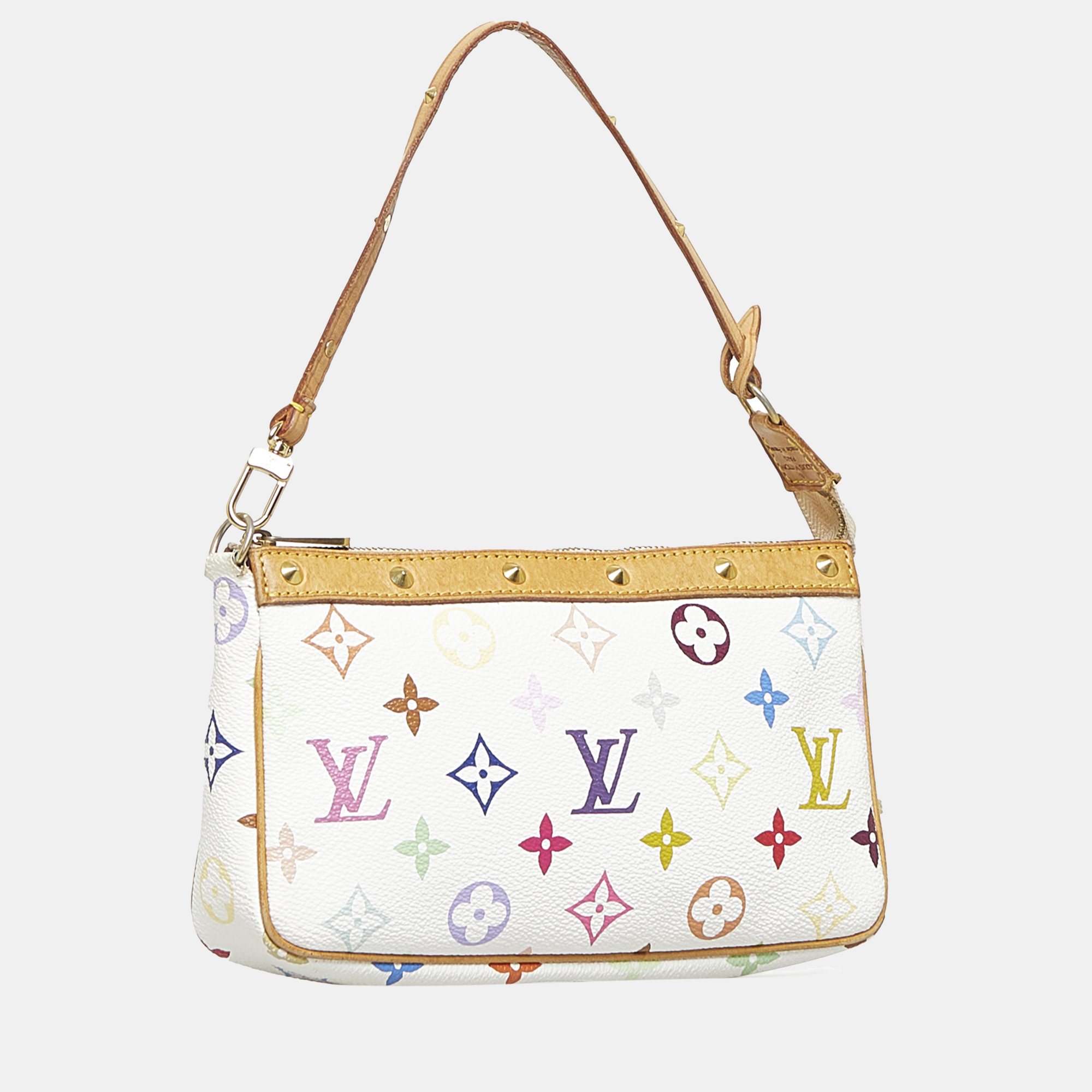 

Louis Vuitton White Monogram Multicolore Pochette Accessoires