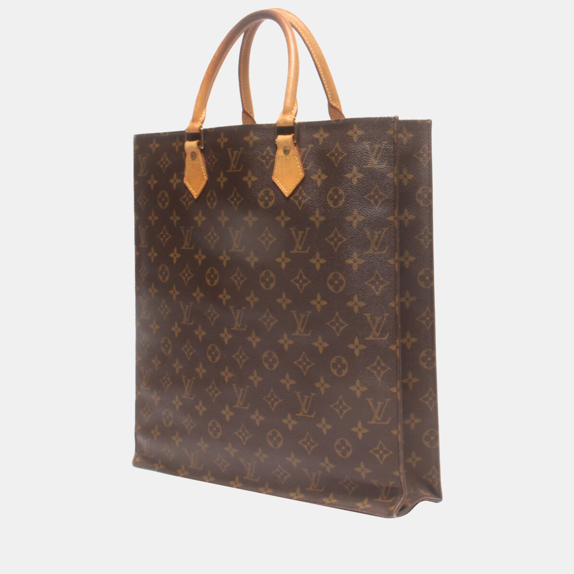 

Louis Vuitton Brown Monogram Canvas Sac Plat Tote