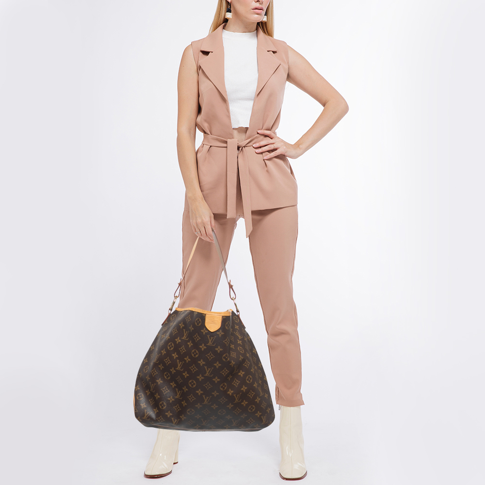 

Louis Vuitton Monogram Canvas Delightful MM Bag, Brown