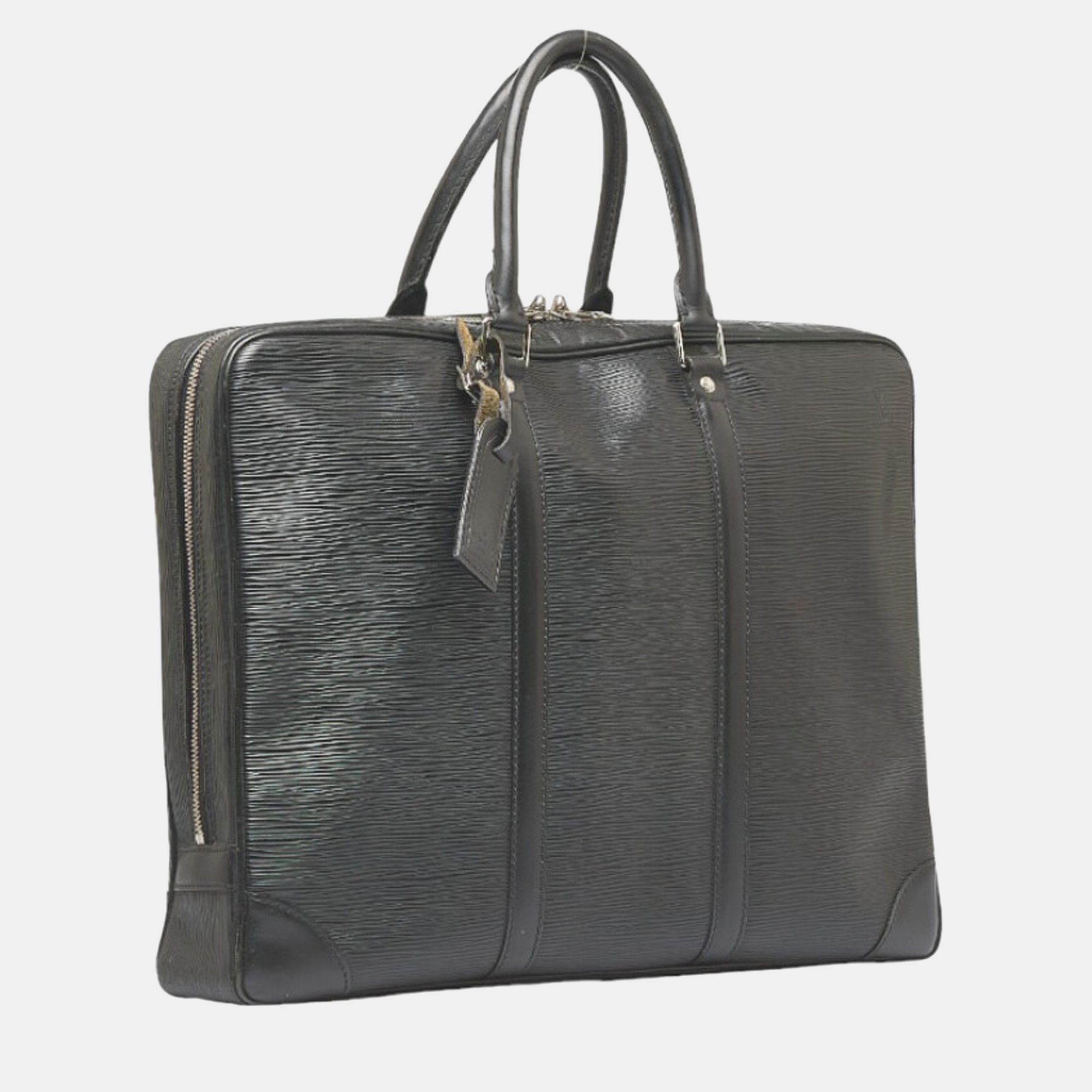 

Louis Vuitton Black Epi Porte Documents Voyage Business Bag