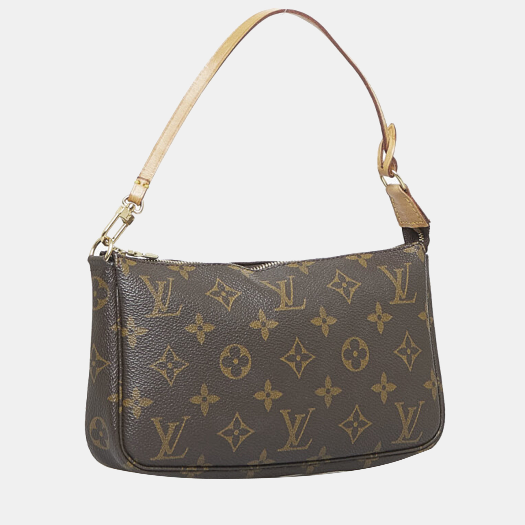 

Louis Vuitton Brown Canvas Monogram Pochette Accessoires Shoulder Bag