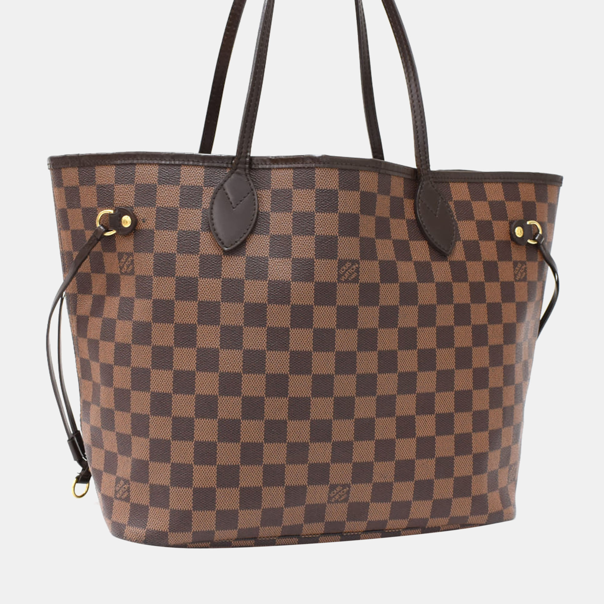 

Louis Vuitton Brown Canvas Damier Ebene Neverfull MM Tote Bag