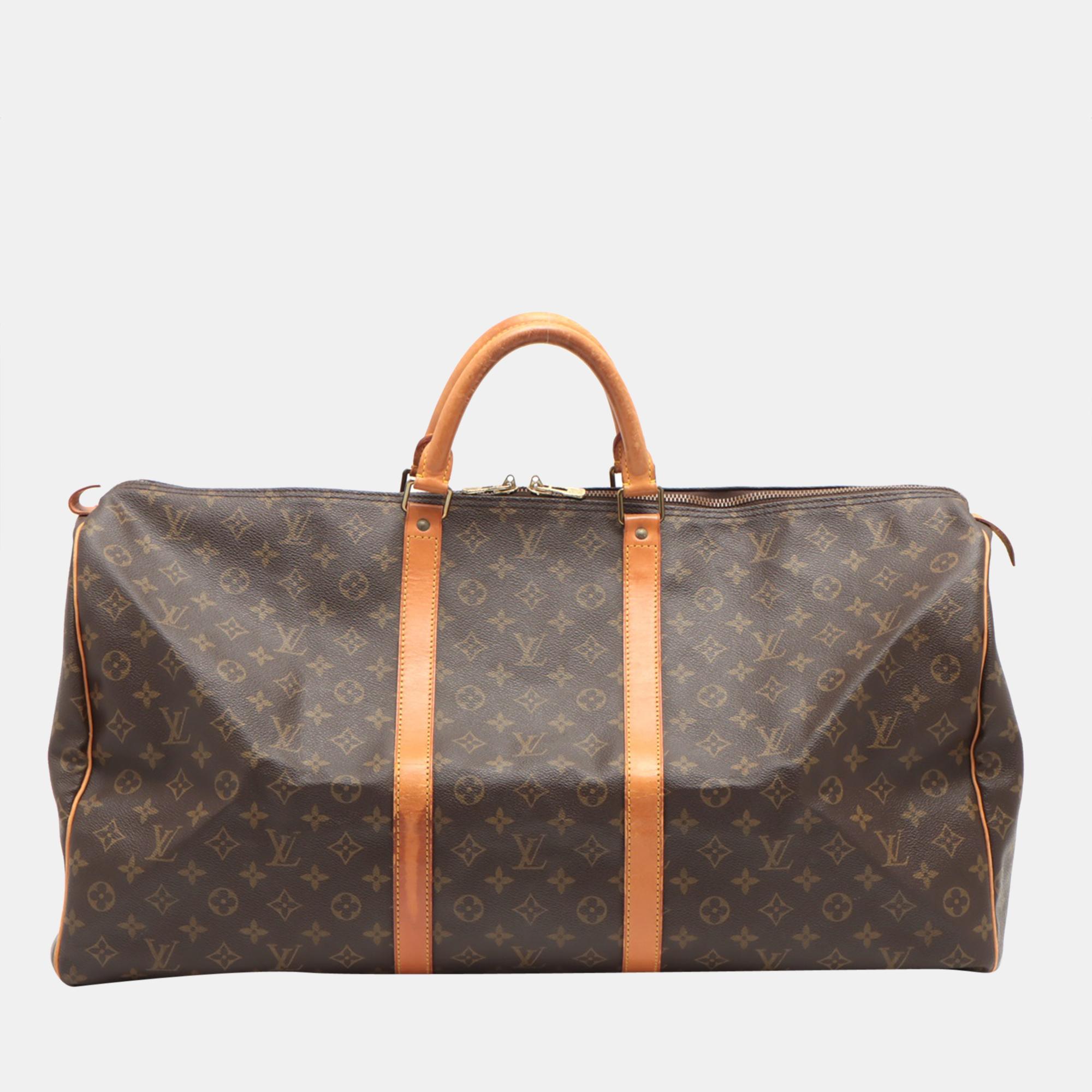 

Louis Vuitton Brown Monogram Canvas Keepall 60 Duffel Bag