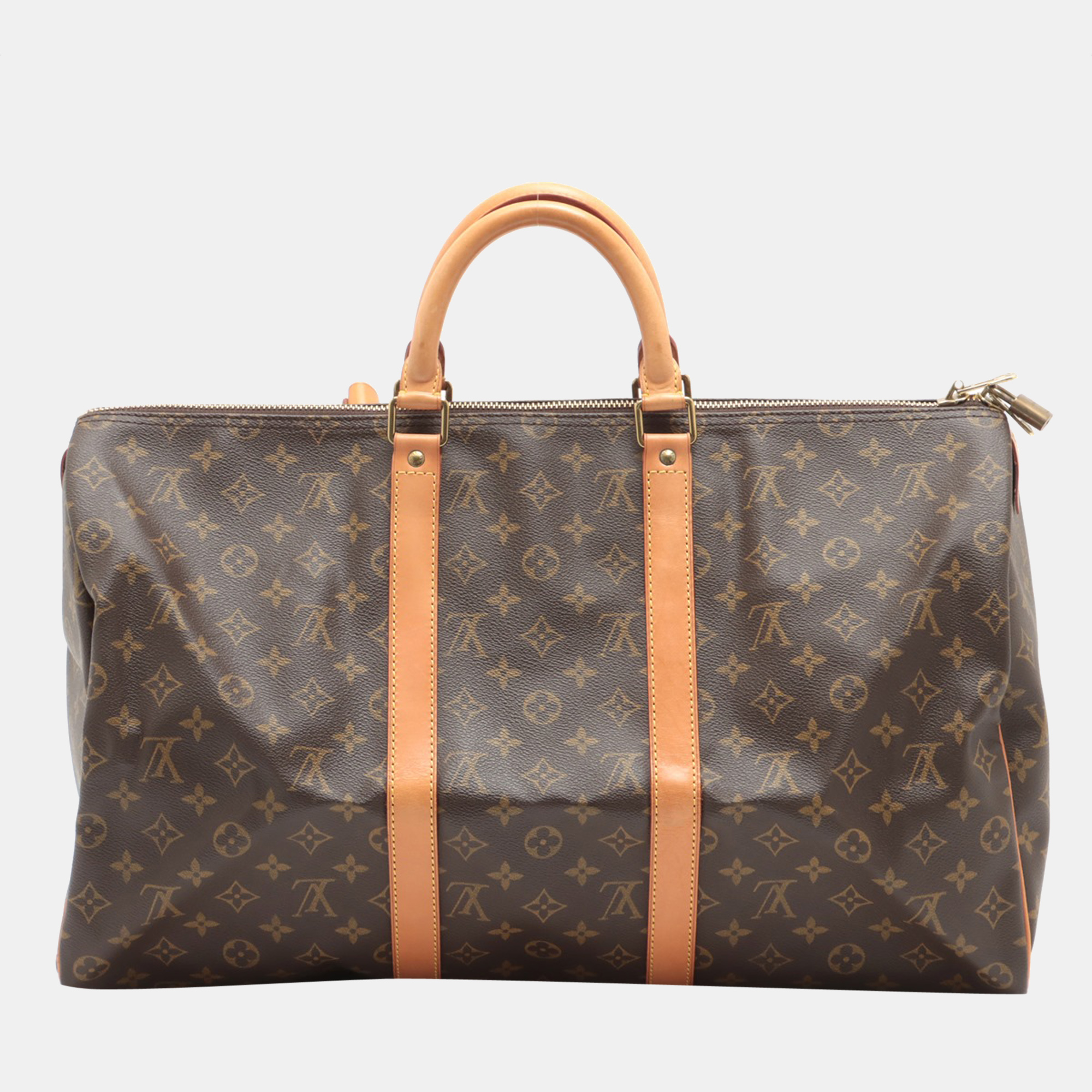 

Louis Vuitton Brown Monogram Canvas Keepall 50 Duffel Bag