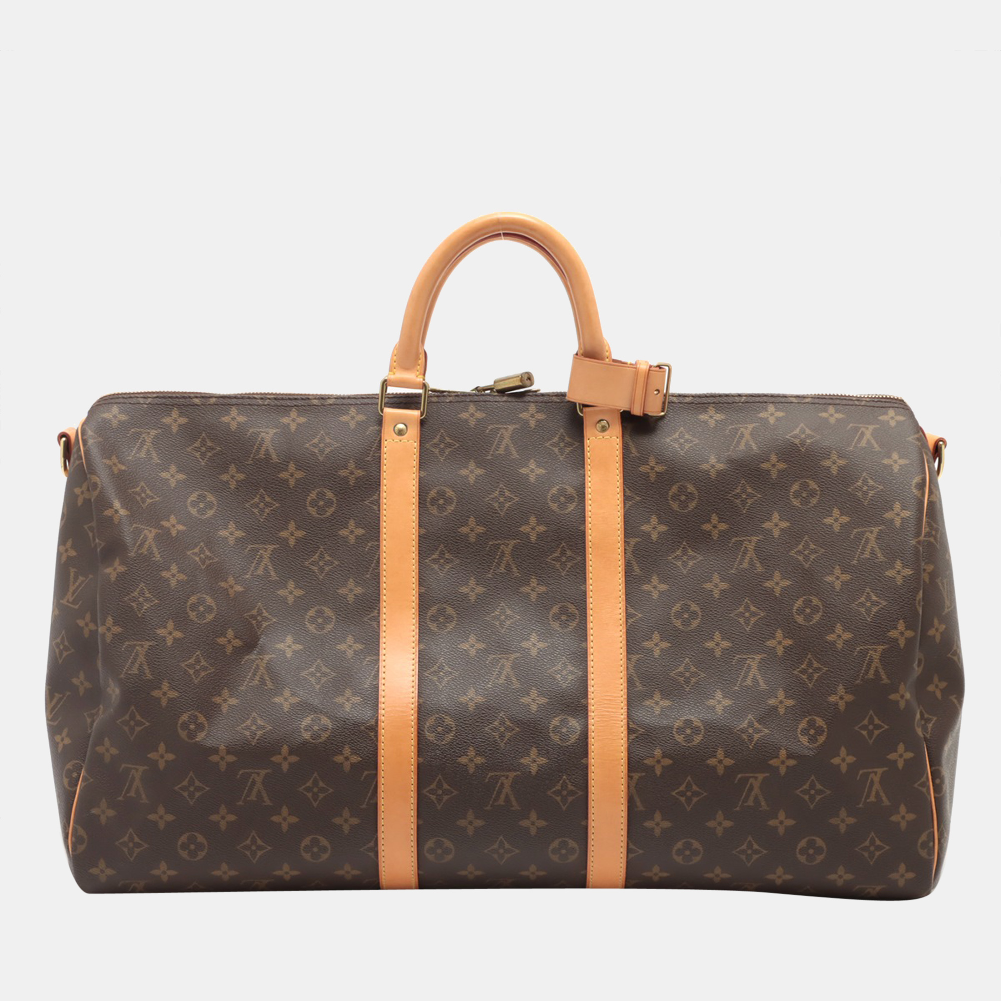

Louis Vuitton Brown Monogram Canvas Keepall Bandouliere 55 Duffel Bag