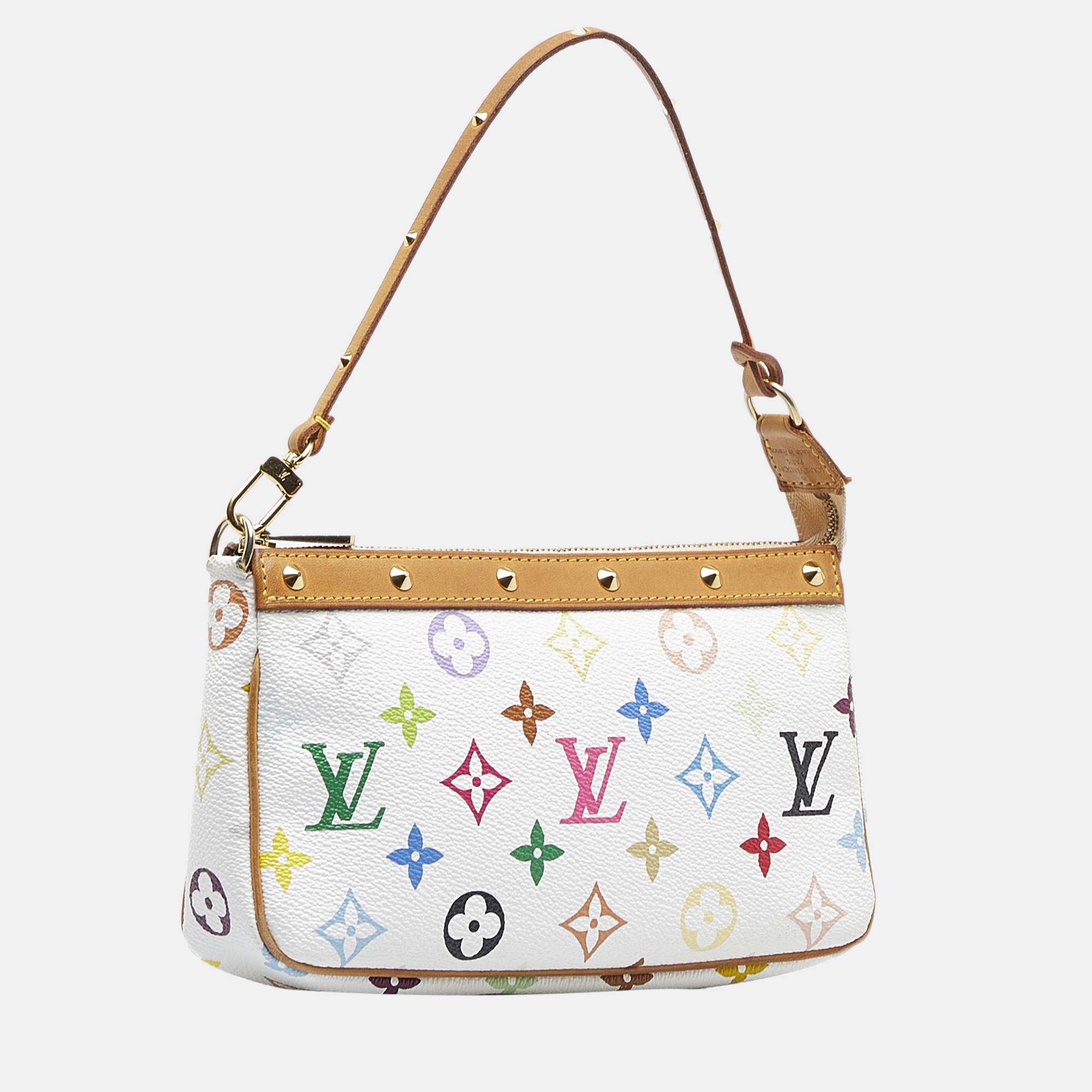 

Louis Vuitton White Monogram Multicolore Pochette Accessoires