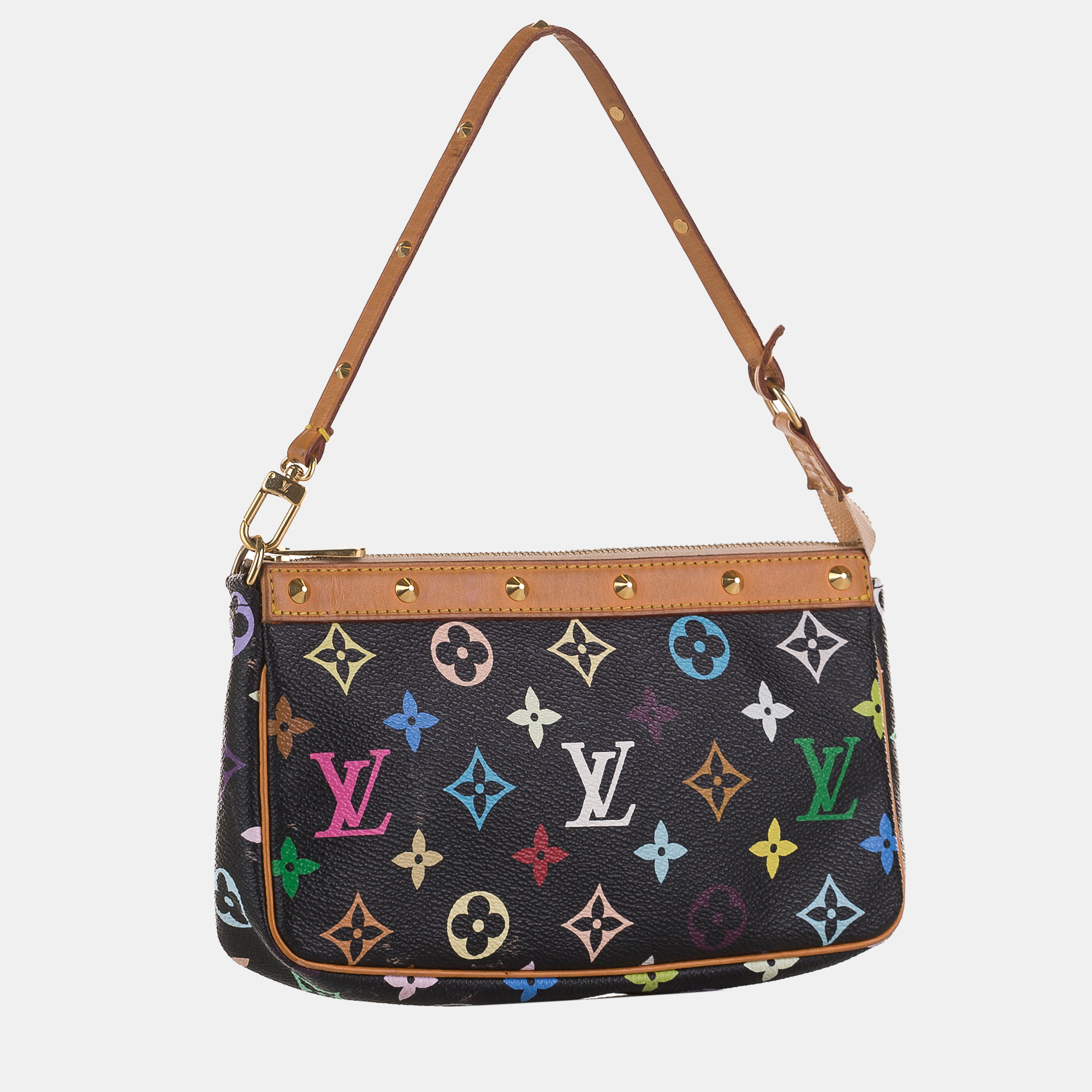 

Louis Vuitton Black Monogram Multicolore Pochette Accessoires
