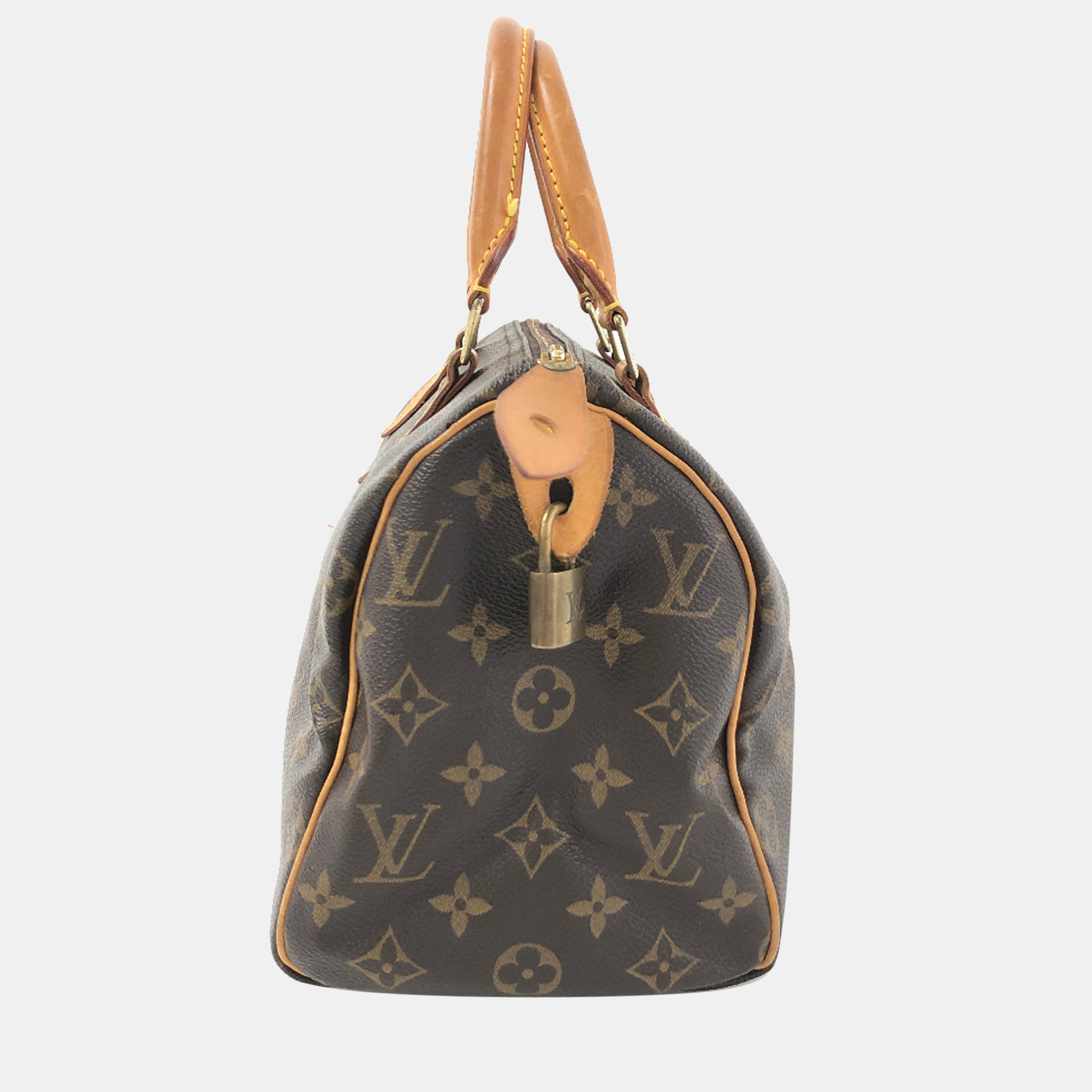 

Louis Vuitton Brown Canvas Monogram Speedy 25 Satchel Bag