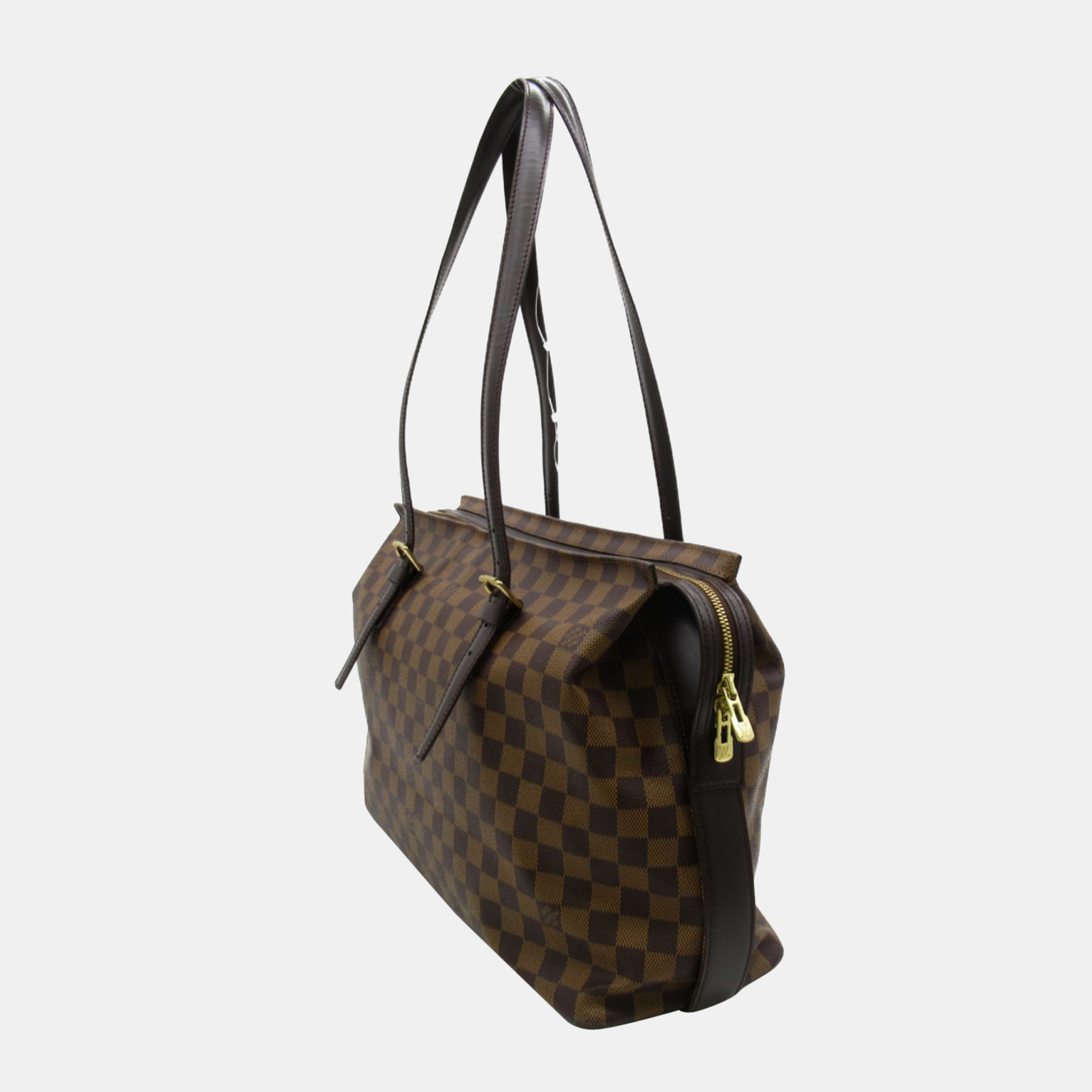 

Louis Vuitton Brown Canvas Damier Ebene Chelsea Tote Bag