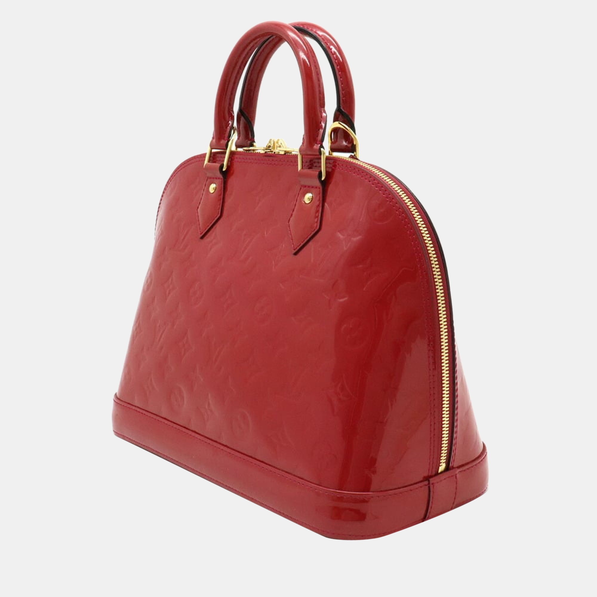 

Louis Vuitton Red Monogram Vernis Alma PM Top Handle Bag