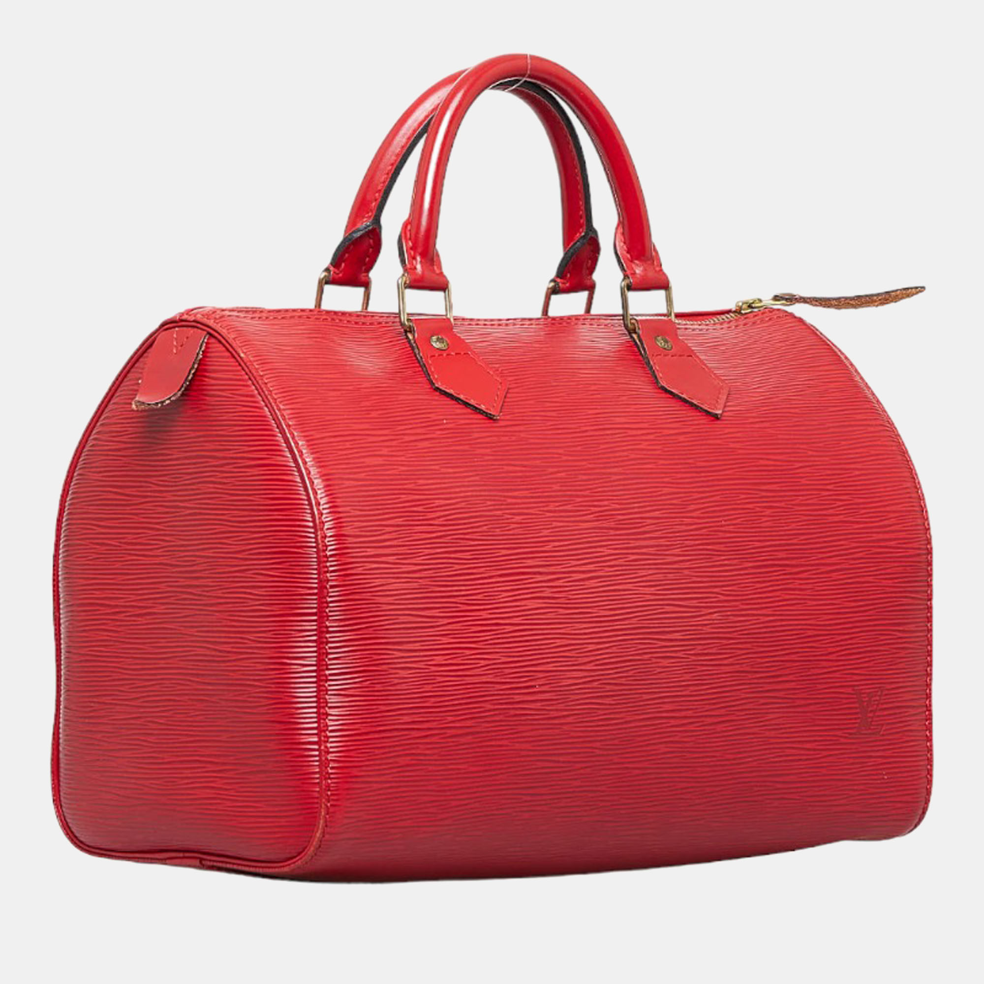 

Louis Vuitton Red Epi Speedy 30 Handbag