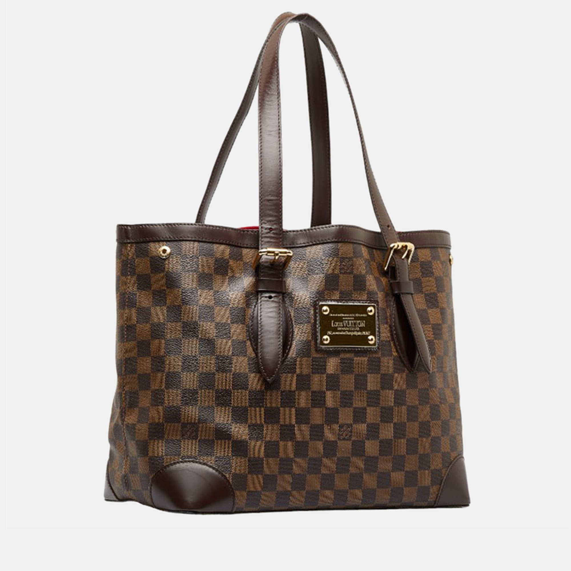 

Louis Vuitton Brown Canvas Damier Ebene Hampstead MM Tote Bag