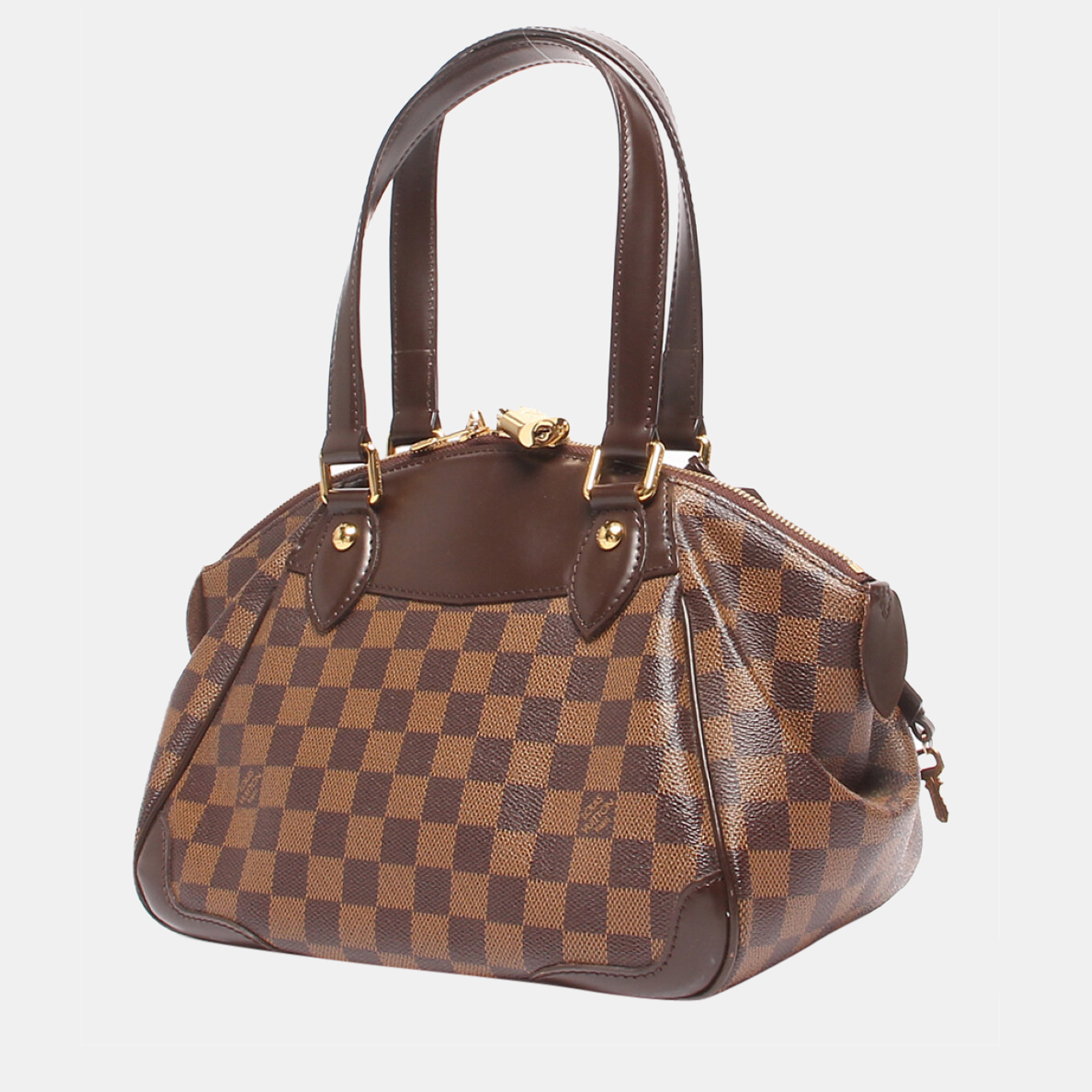 

Louis Vuitton Brown Canvas Damier Ebene Verona PM