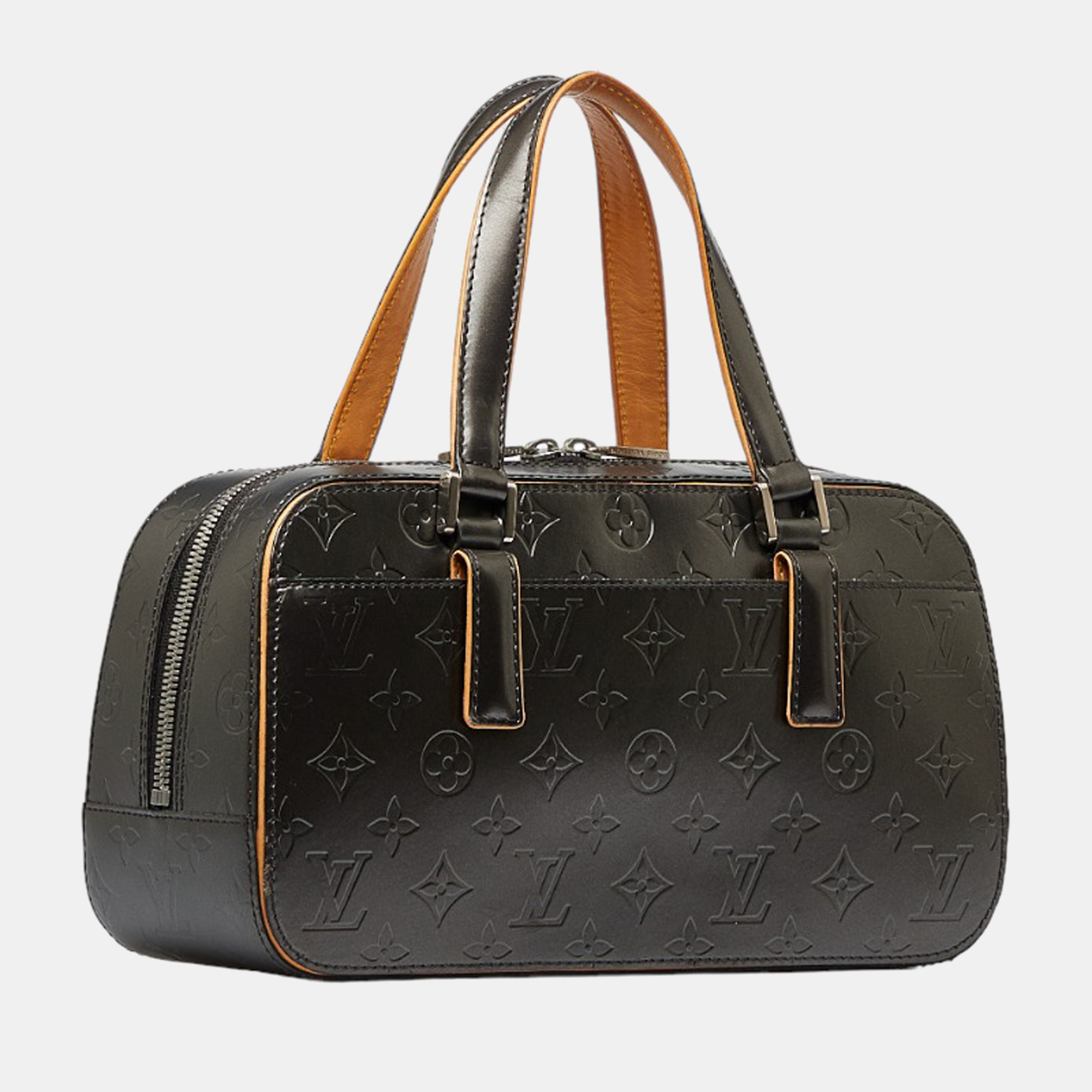 

Louis Vuitton Blue Animal skin Monogram Mat Shelton Bag Handbag